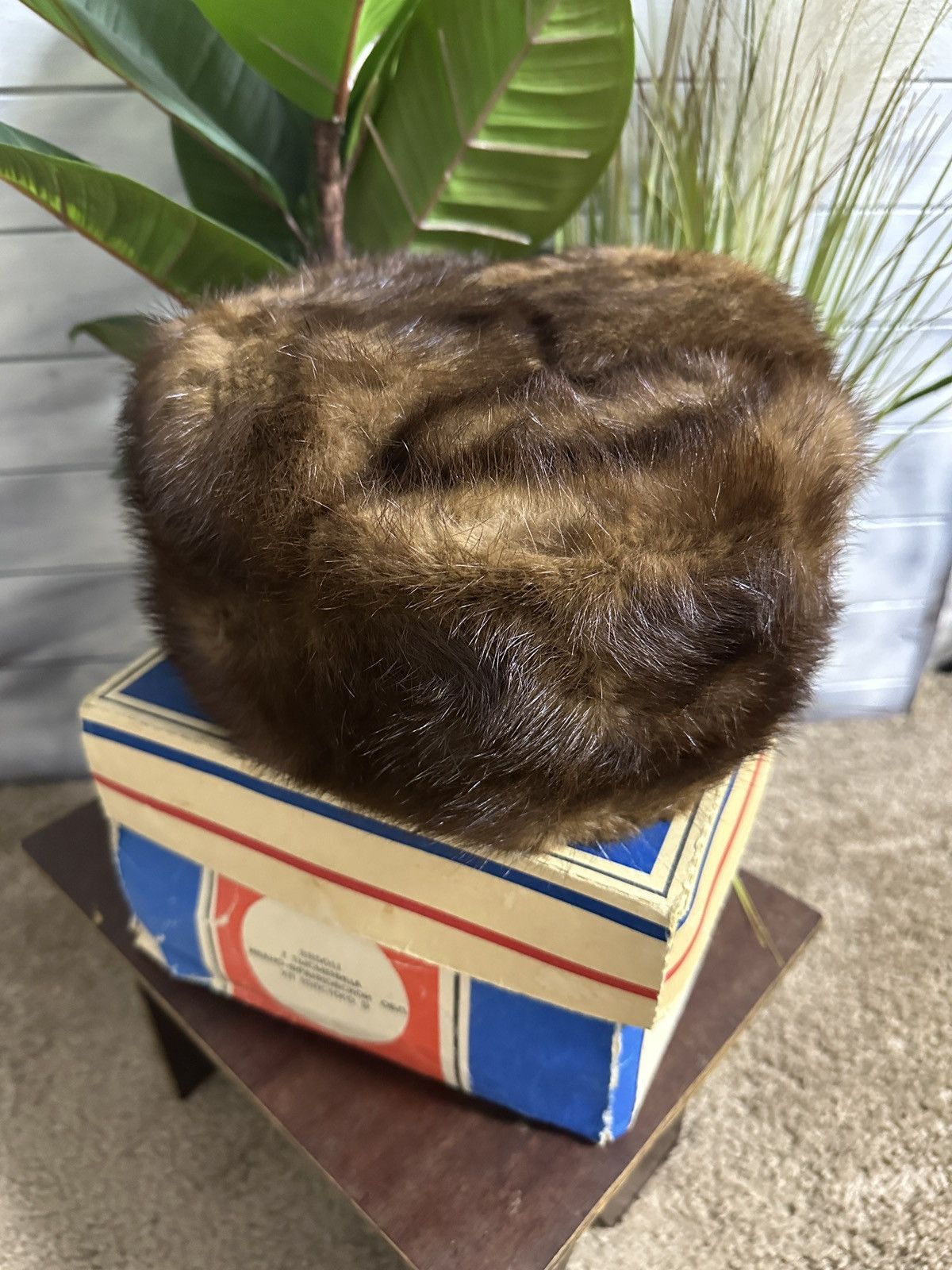 Vintage Very Rare USSR Hat Fux 80’s clothing Avant-Garde Style. Size ONE SIZE - 1 Thumbnail