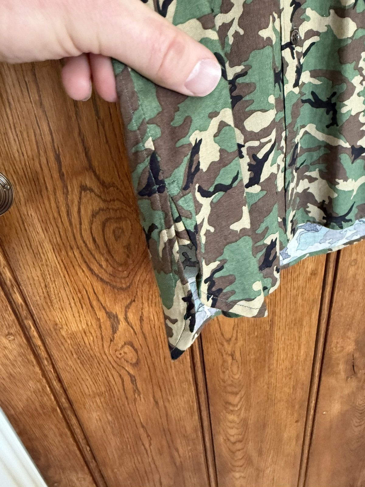 Saint Laurent Paris SS15 Saint Laurent Psych Rock camo shirt Hedi Slimane 41 Size US L / EU 52-54 / 3 - 13 Thumbnail
