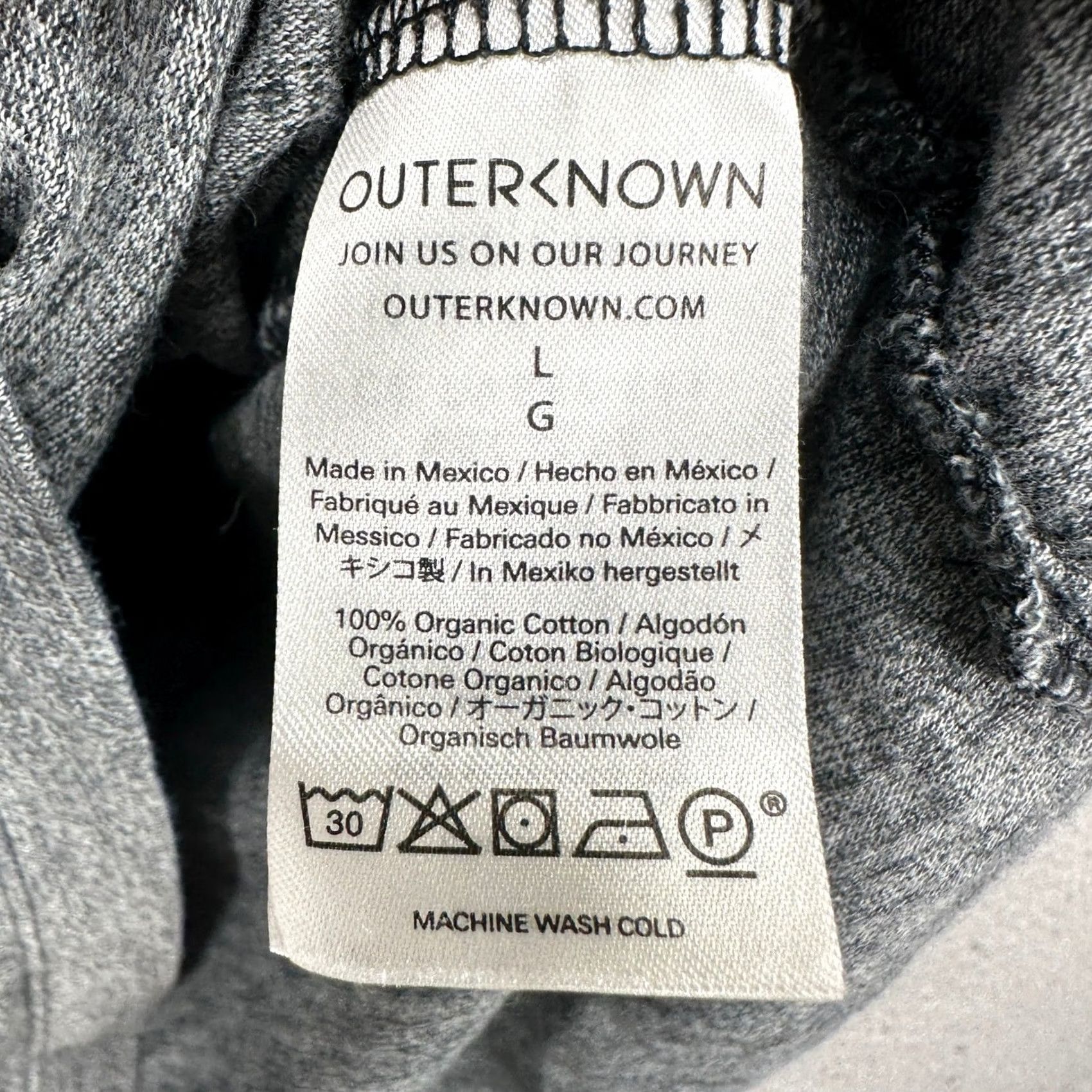 Outerknown VINTAGE Outer Known Polo Shirt Mens Large Gray Rugby Organic Cotton Size US L / EU 52-54 / 3 - 5 Thumbnail