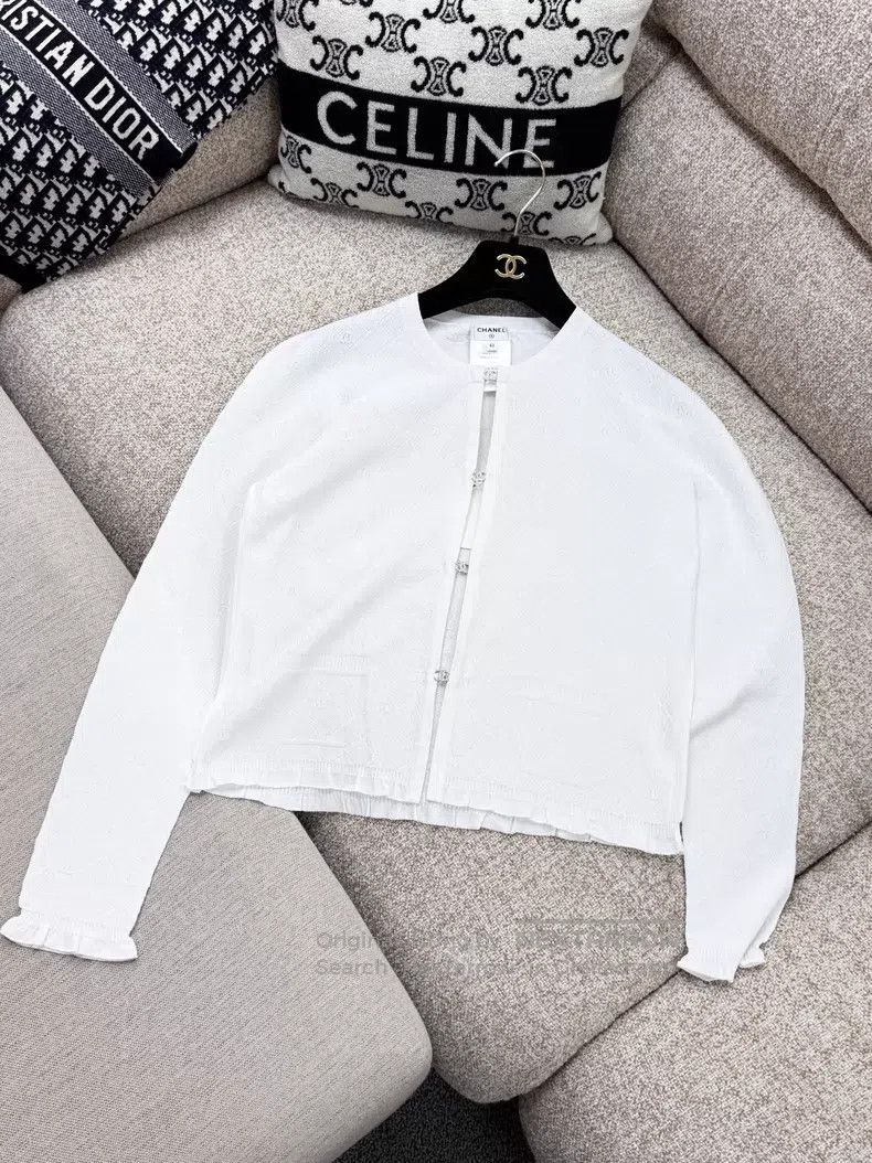 Chanel Chanel Full diamond double C buckle long-sleeved knitted c Size M / US 6-8 / IT 42-44 - 2 Thumbnail