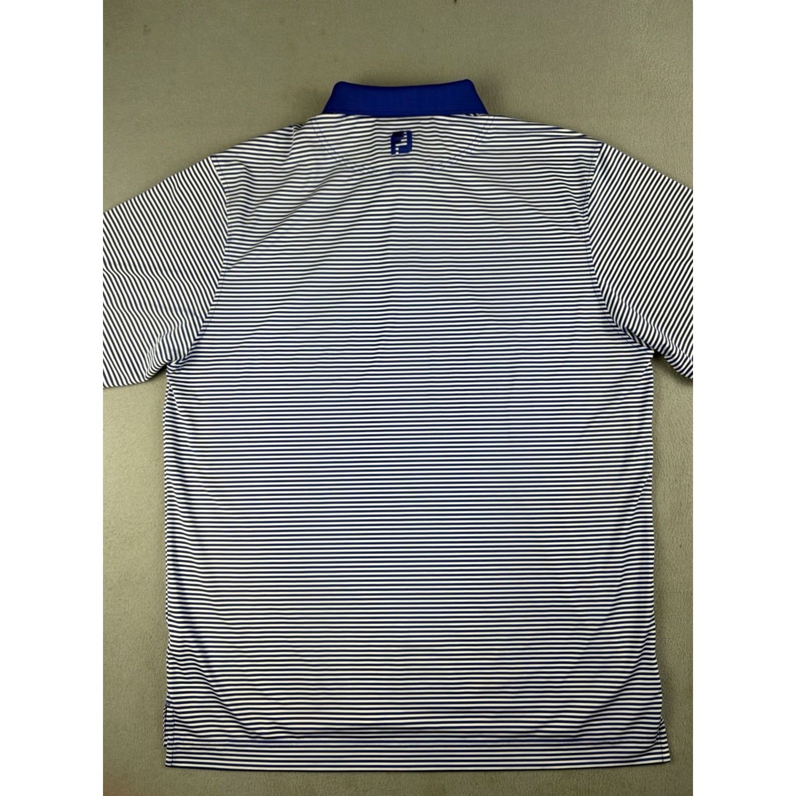 Footjoy FootJoy Polo Shirt Men XL Blue Striped Bay Hill Arnold Palmer Golf Course Mens Short Sleeve Collared Polo Golf Size US XL / EU 56 / 4 - 4 Thumbnail