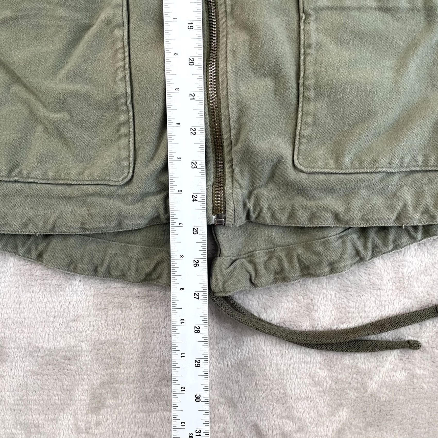 James Perse James Perse Anorak Utility Jacket Women XS Army Green Hooded Elbow Patches Size XS / US 0-2 / IT 36-38 - 7 Thumbnail