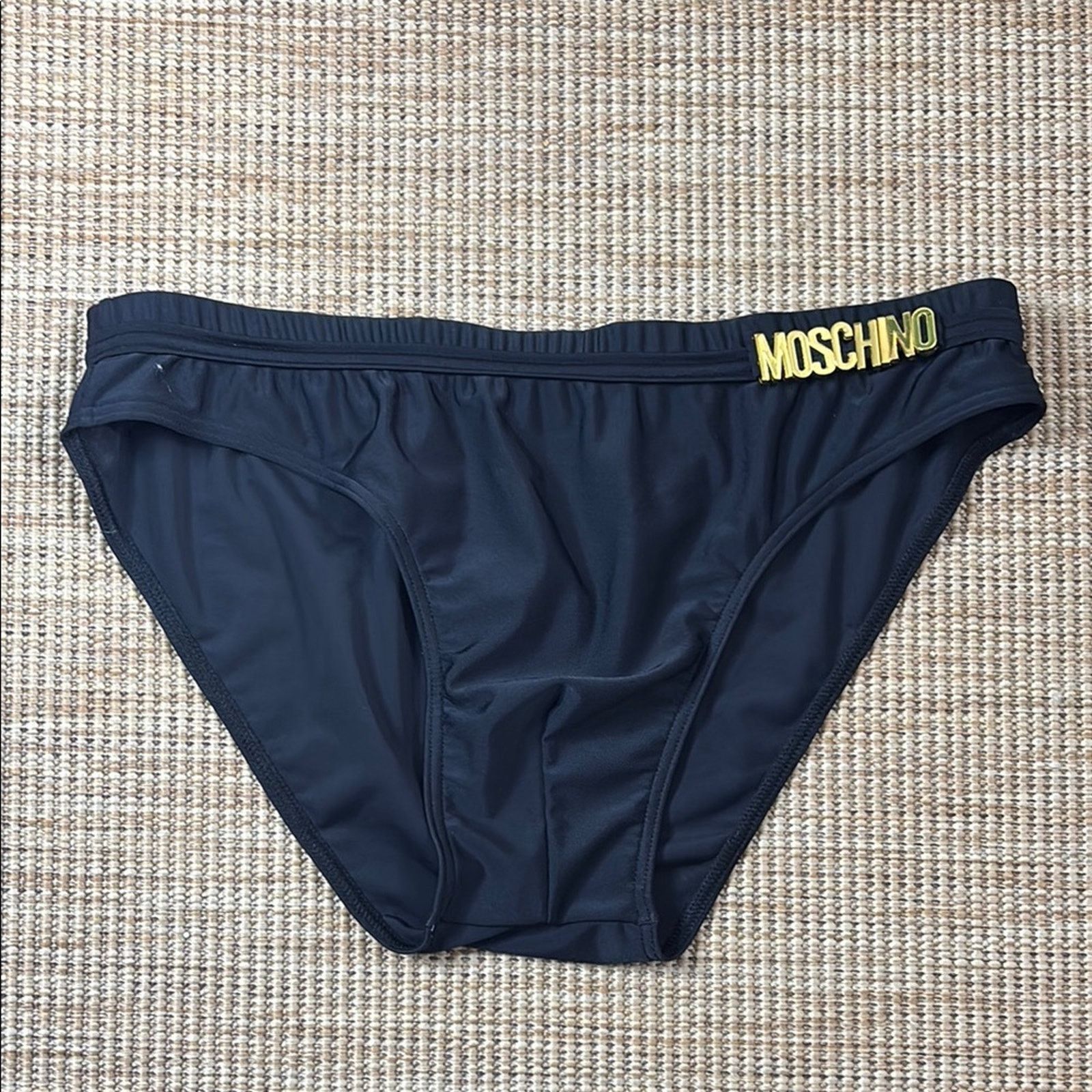 Moschino NWT Moschino Black Briefs with Gold Accent Size L Size ONE SIZE - 4 Thumbnail
