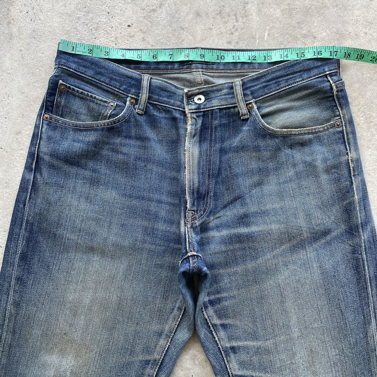 Japanese Brand Vintage Japanese Distressed Jeans Denim Faded Pants W34 Size US 34 / EU 50 - 4 Thumbnail