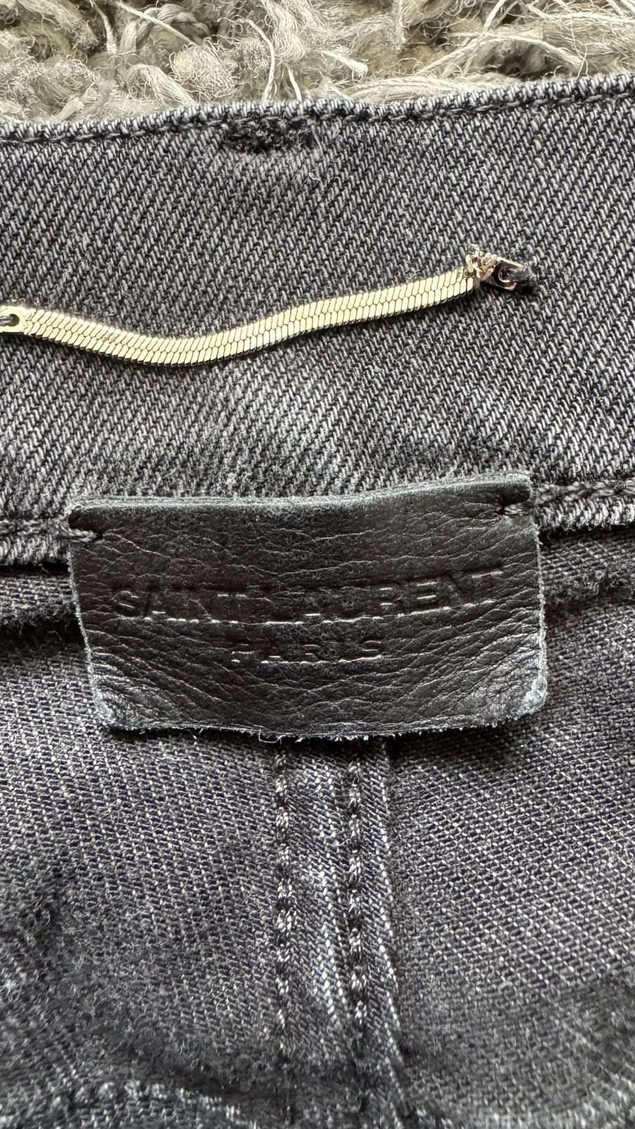 Saint Laurent Paris Saint Laurent Slim fit Black denim Size US 33 - 2 Thumbnail