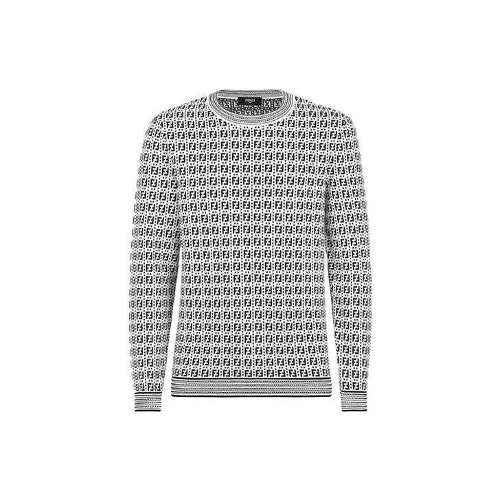 Fendi o1loc1c0824 Pullover in Black/White Size US M / EU 48-50 / 2 - 1 Thumbnail