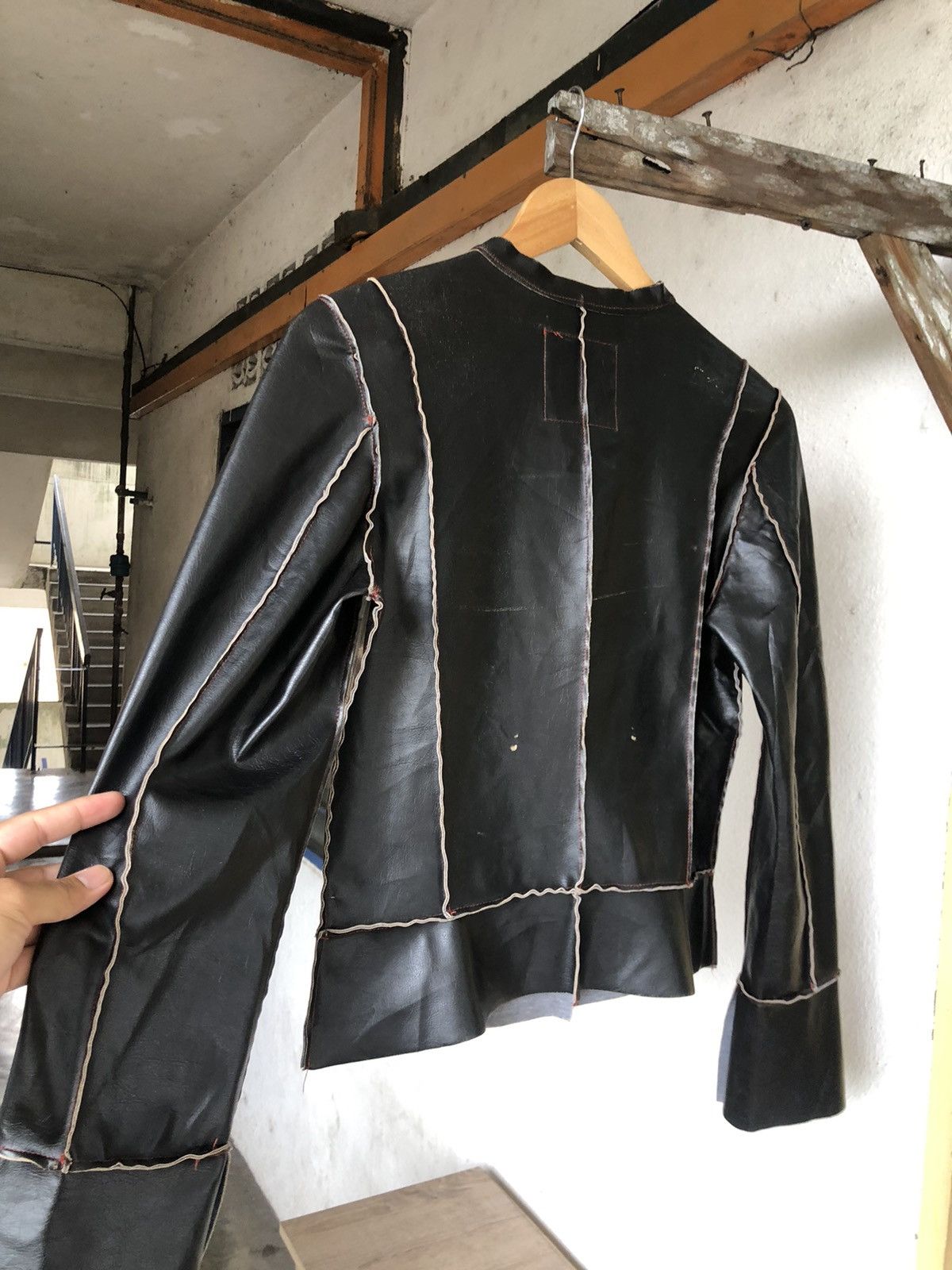 Japanese Brand Rare❗️Wooxoom Bondage Punk Pvc Jacket If Six Was Nine Size M / US 6-8 / IT 42-44 - 13 Thumbnail
