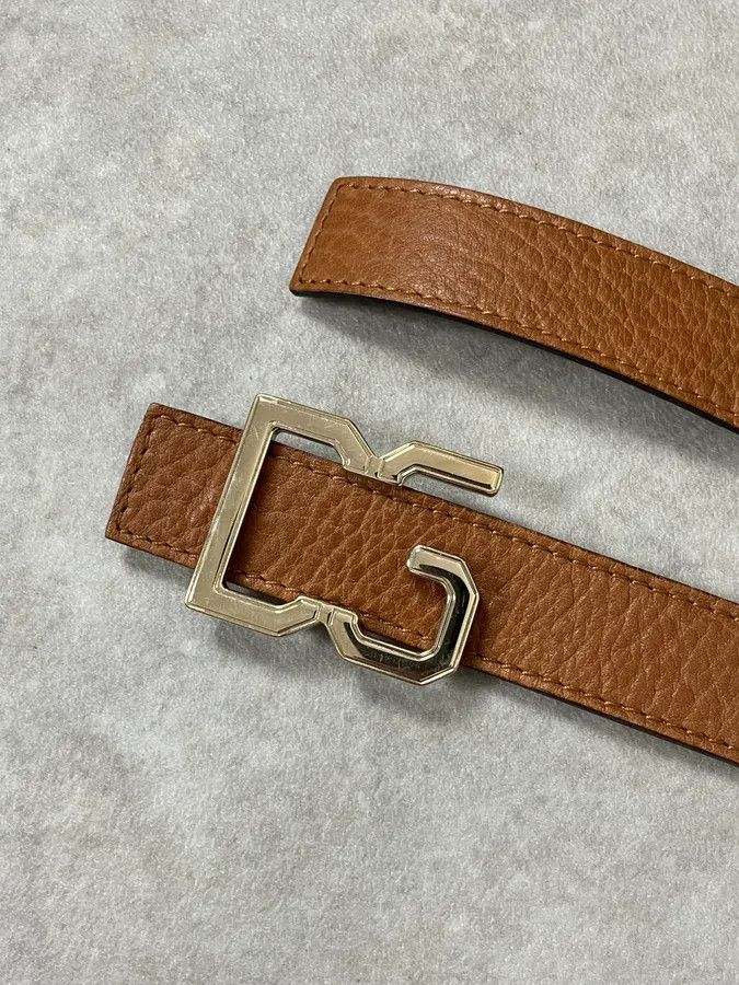 Dolce & Gabbana 2000s Dolce & Gabbana Hybrid Brown Leopard Leather Belt Size ONE SIZE - 4 Thumbnail