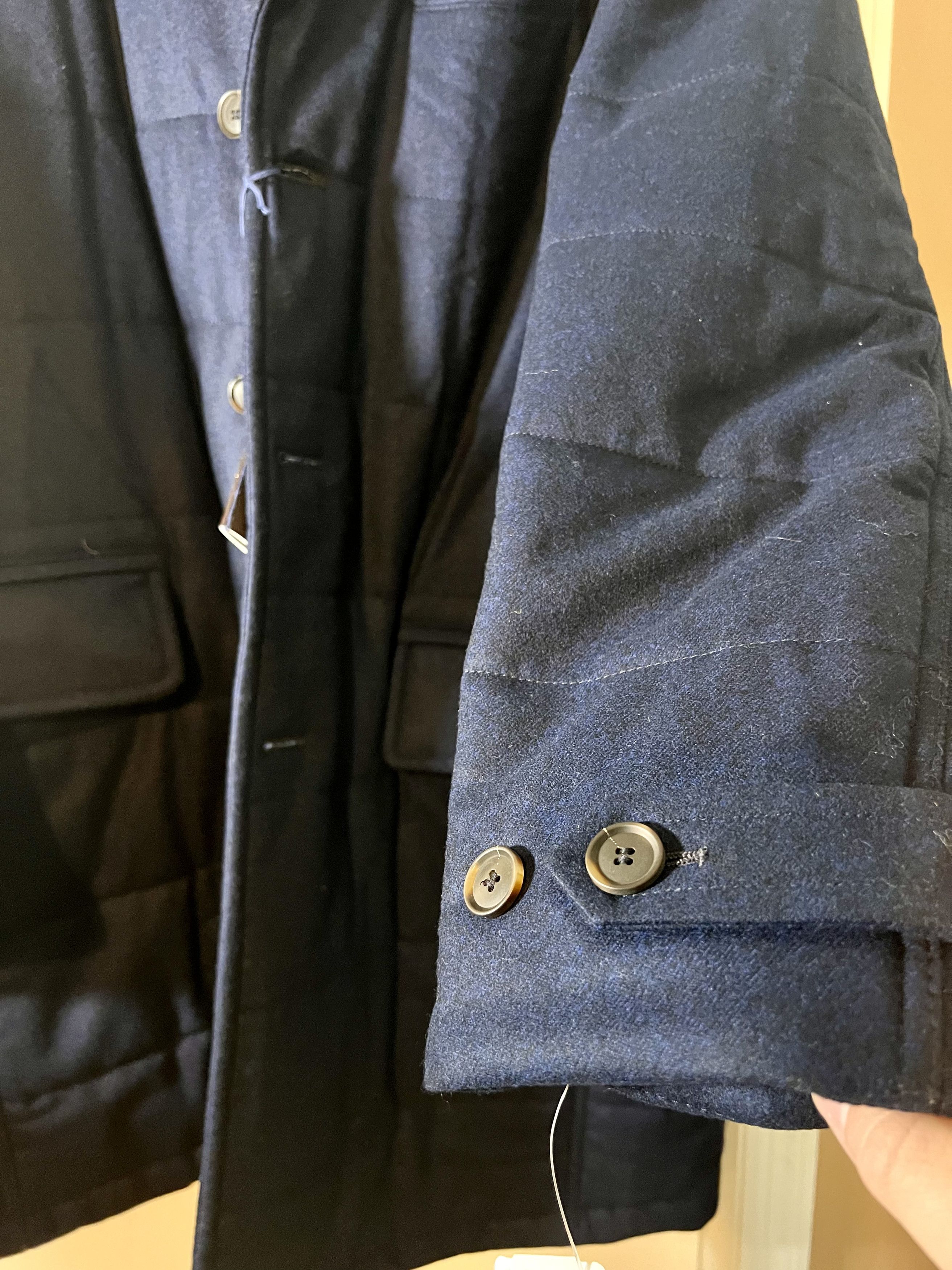 Neiman Marcus × Vitale Barberis Canonico Heavy Wool Jacket made in Italy Parka Size US L / EU 52-54 / 3 - 9 Thumbnail