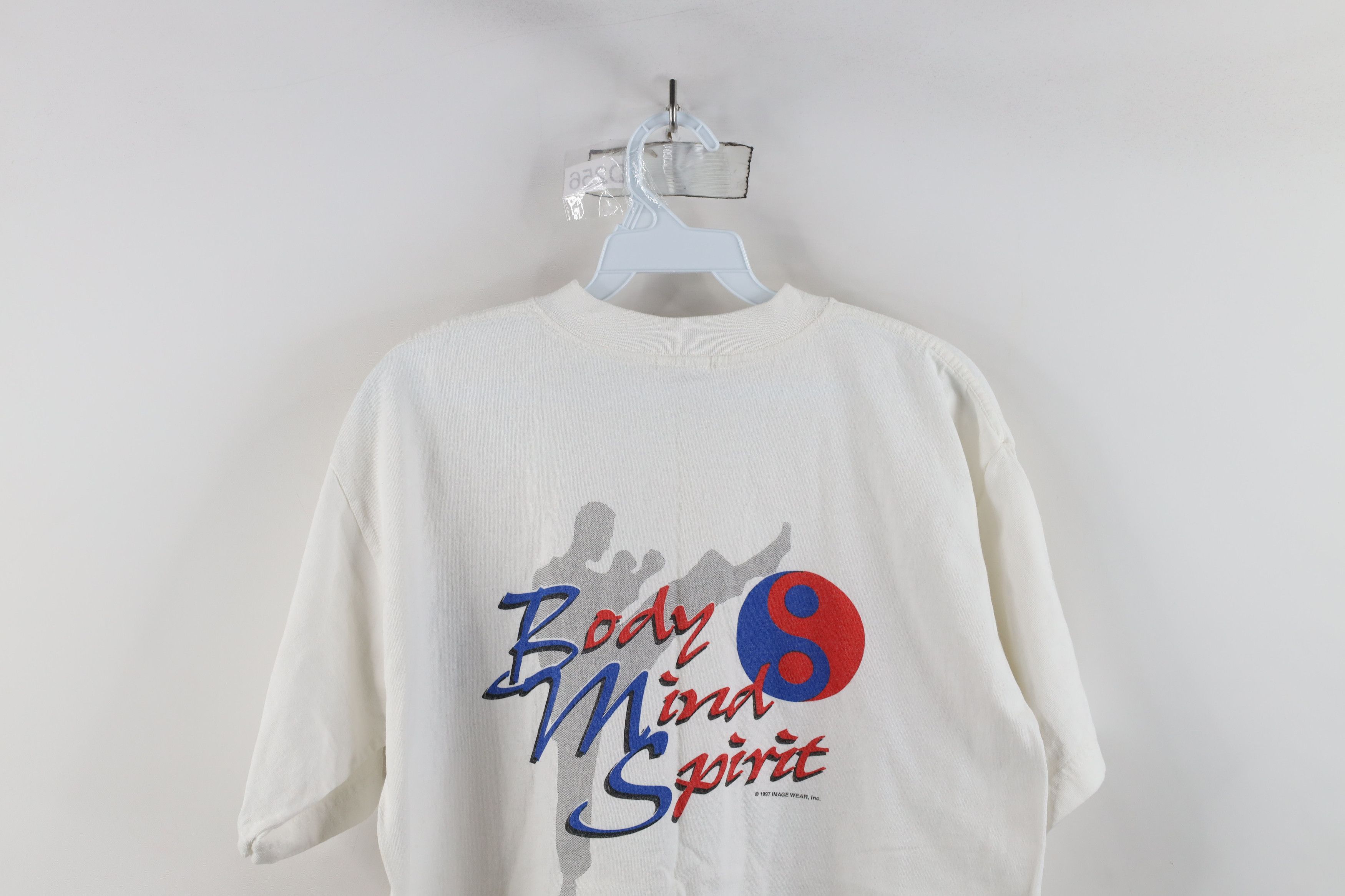 Vintage Vintage 90s Martial Arts America Jiu Jitsu T-Shirt White Size US M / EU 48-50 / 2 - 12 Thumbnail