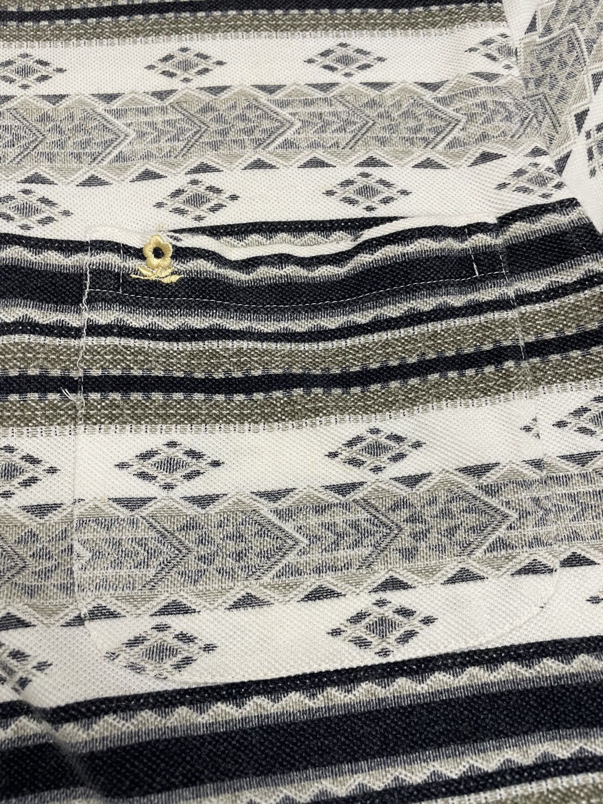 Montagut × Vintage Vintage Montagut Paris Long Sleeve Polos Abstract Art Size US M / EU 48-50 / 2 - 6 Thumbnail
