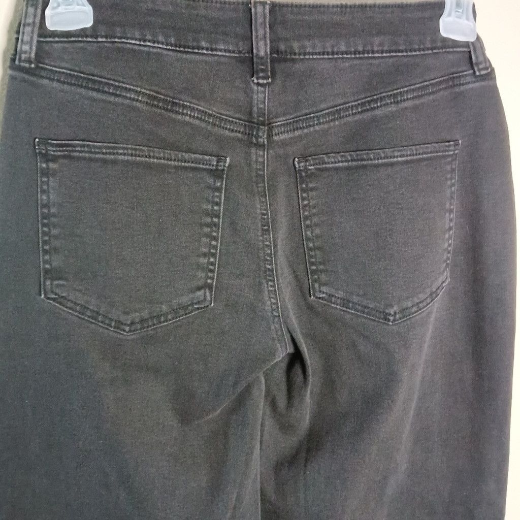 Venus Venus Wide Leg Jeans Black High Rise Petite 6P NWT Size 28" / US 6 / IT 42 - 5 Thumbnail