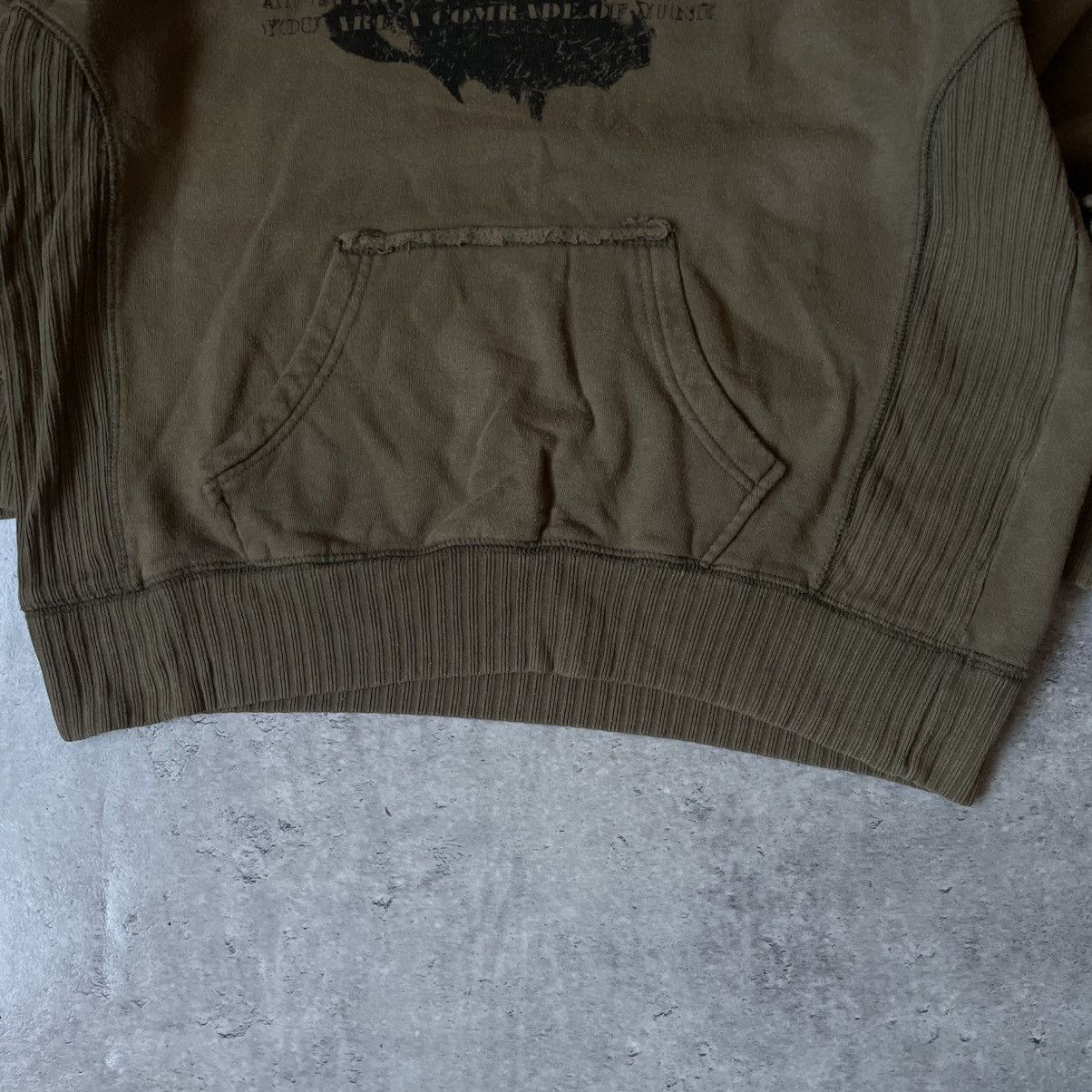 Other Vintage 90s Ernesto Che Guevara Khaki Distressed Hoodie Size US M / EU 48-50 / 2 - 2 Thumbnail