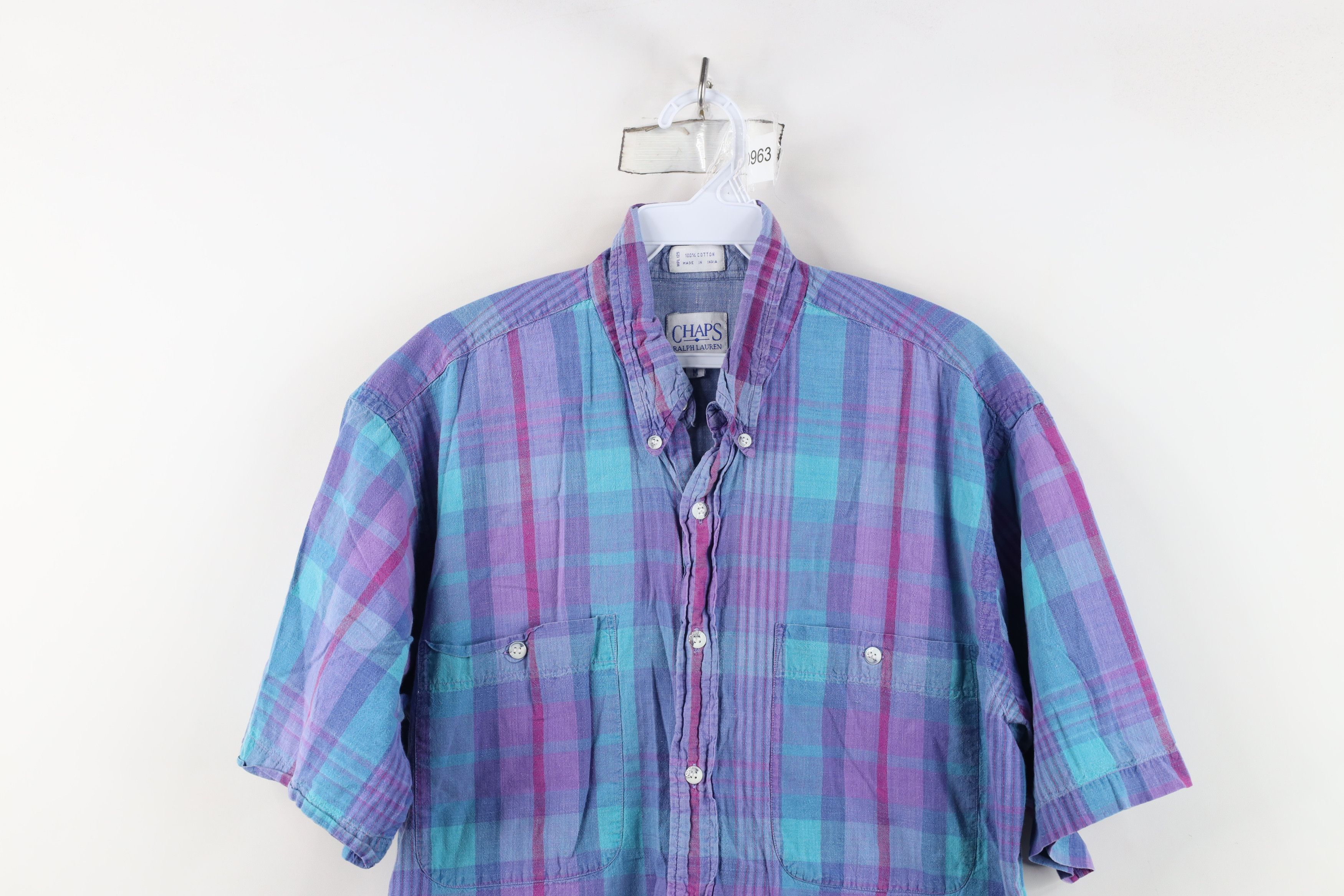 Ralph Lauren Vintage 90s Chaps Ralph Lauren Plaid Button Down Shirt Size US L / EU 52-54 / 3 - 2 Thumbnail