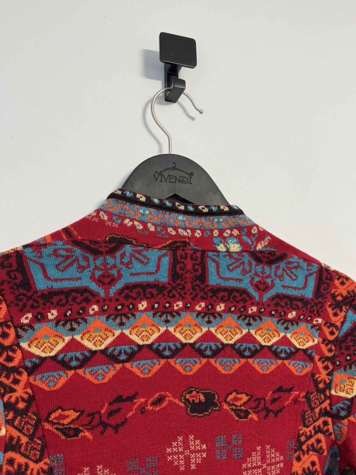 Other IVKO Colorful Knit Cardigan Ethnic Pattern Boho Wool Blend Size XS / US 0-2 / IT 36-38 - 12 Thumbnail