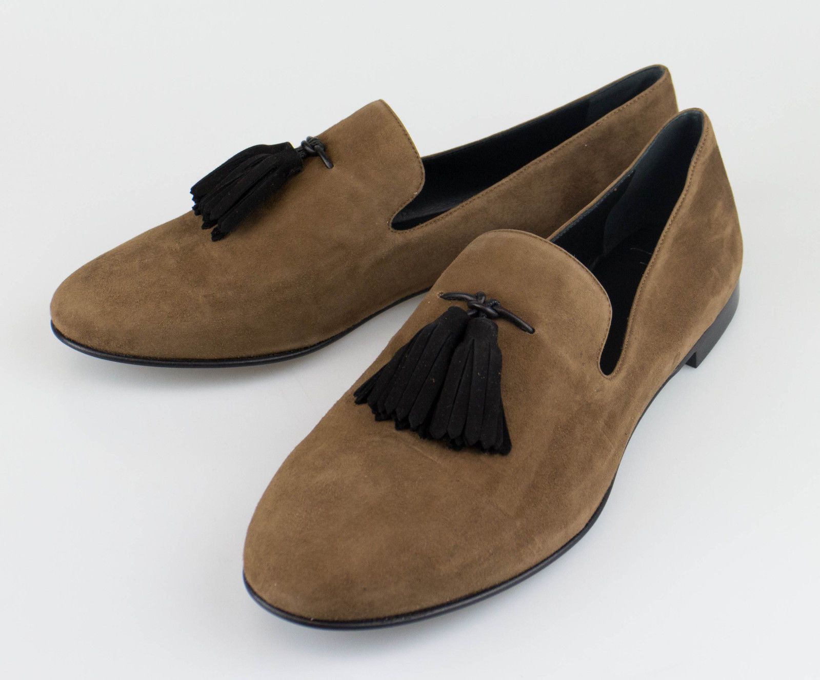 KEVIN CAMOSCIO SUEDE BROWN LOAFERS & SLIP-ONS SIZE 7