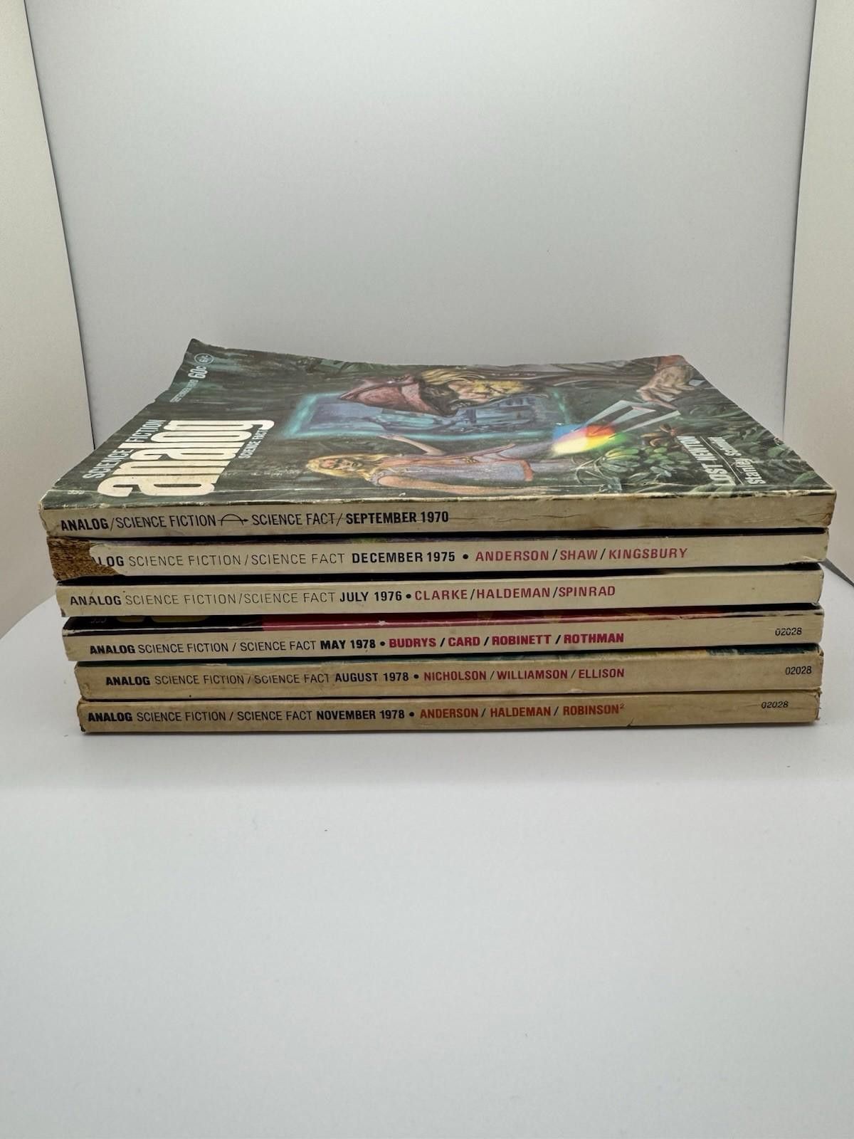 Designer Lot of 6 Issues of 1970-78 ANALOG / Astounding Science Fact Size ONE SIZE - 2 Thumbnail