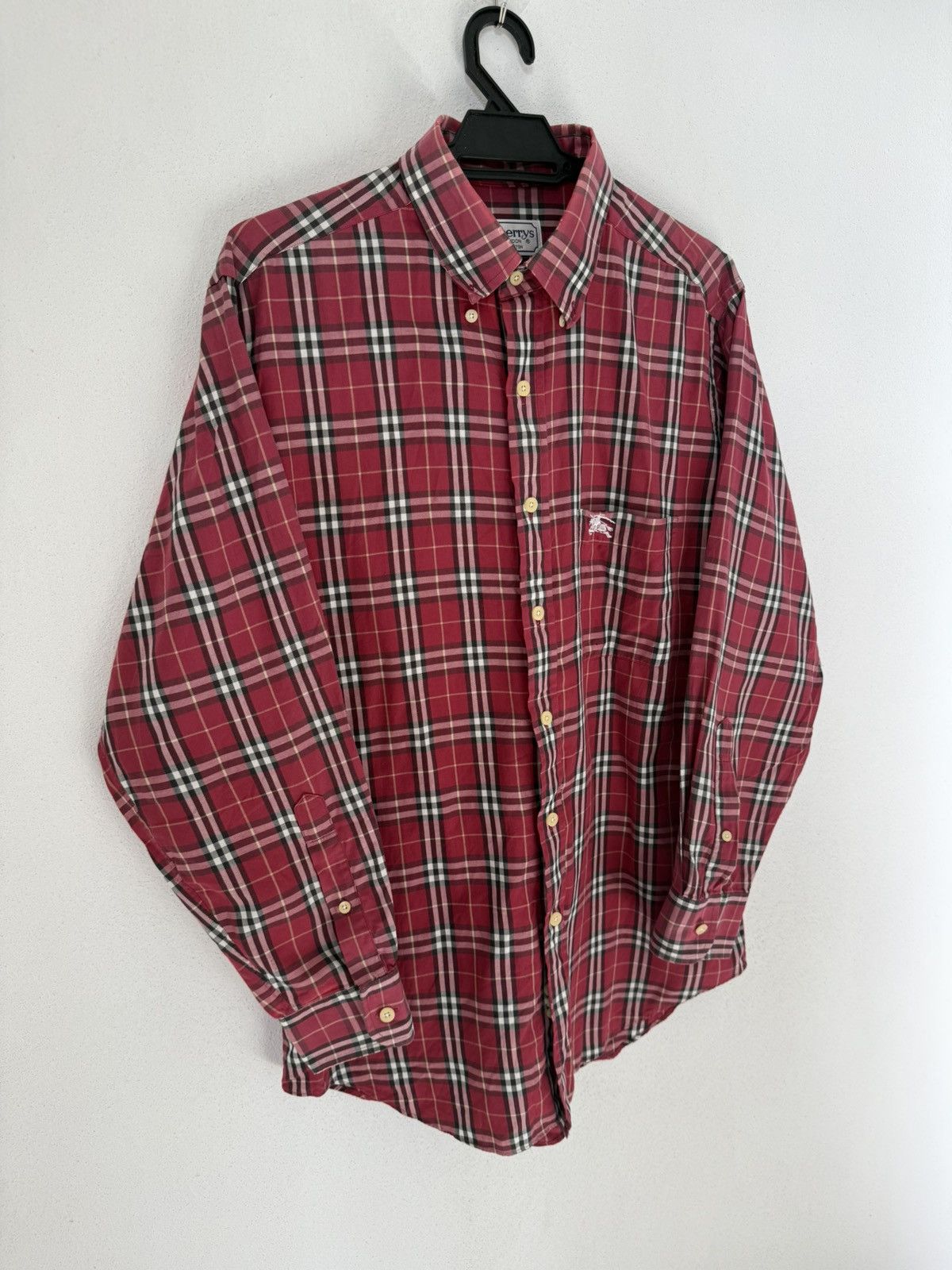 Burberry VINTAGE BURBERRY LONDON RED CHECKERED RARE COLOUR Size US M / EU 48-50 / 2 - 2 Thumbnail