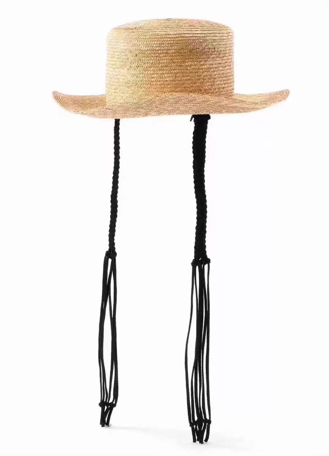 Yohji Yamamoto Yohji Yamamoto Braided Straw Hat New With Tags Size ONE SIZE - 1 Thumbnail