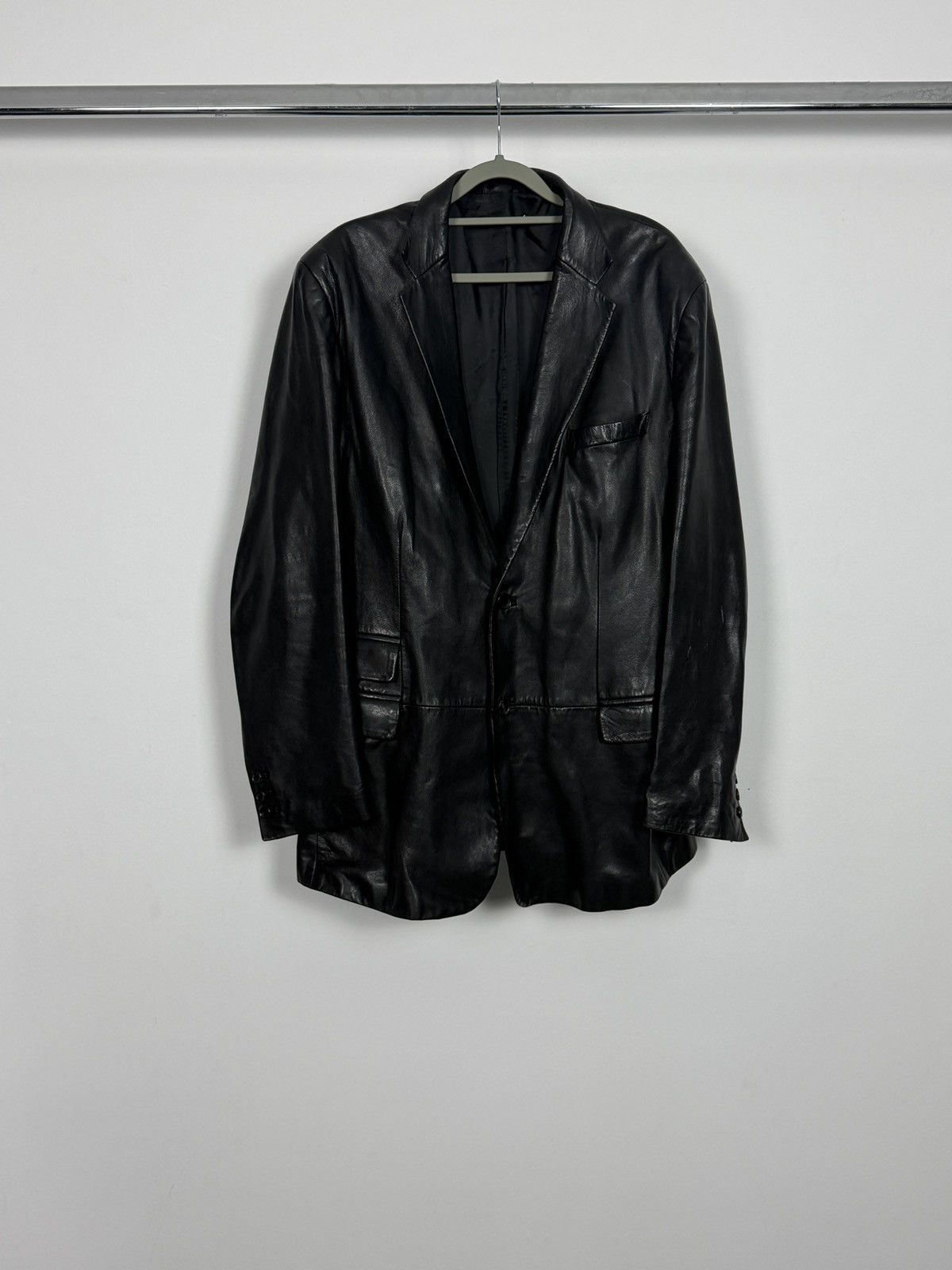 Gucci Gucci By Tom Ford A/W2002 Long Leather Blazer Jacket Size US L / EU 52-54 / 3 - 1 Thumbnail