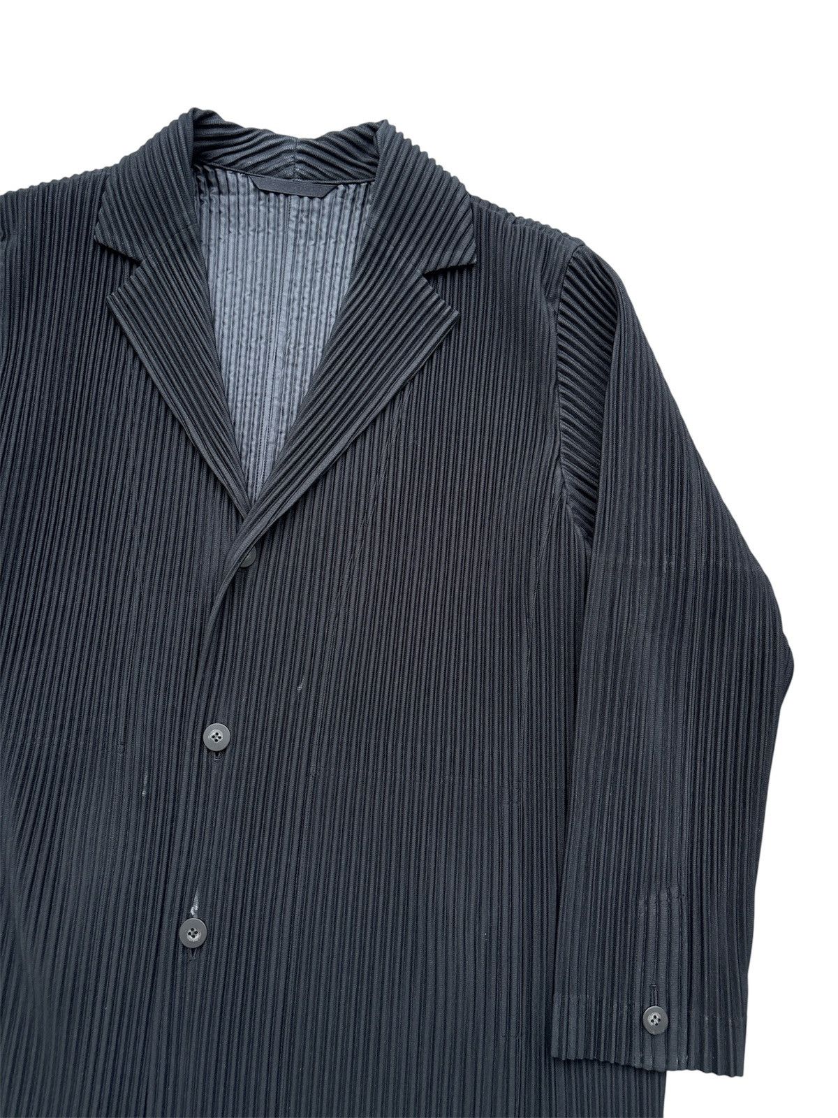 Homme Plisse Issey Miyake Pleated Coat Jacket Size US M / EU 48-50 / 2 - 3 Thumbnail