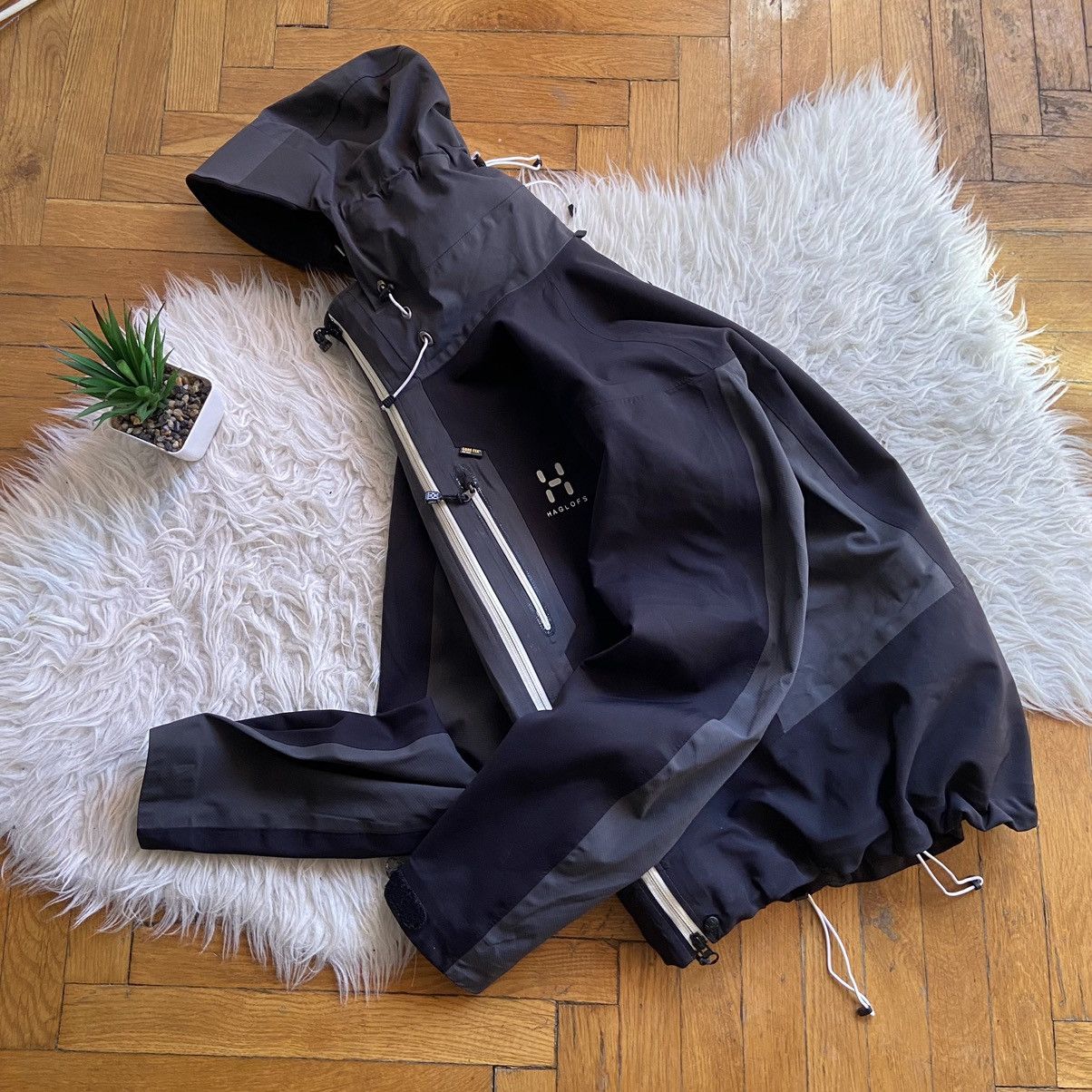 Haglofs × Vintage 📌 Haglofs Vintage Gore-Tex Recco Outdoor Jacket Size L / US 10 / IT 46 - 2 Thumbnail