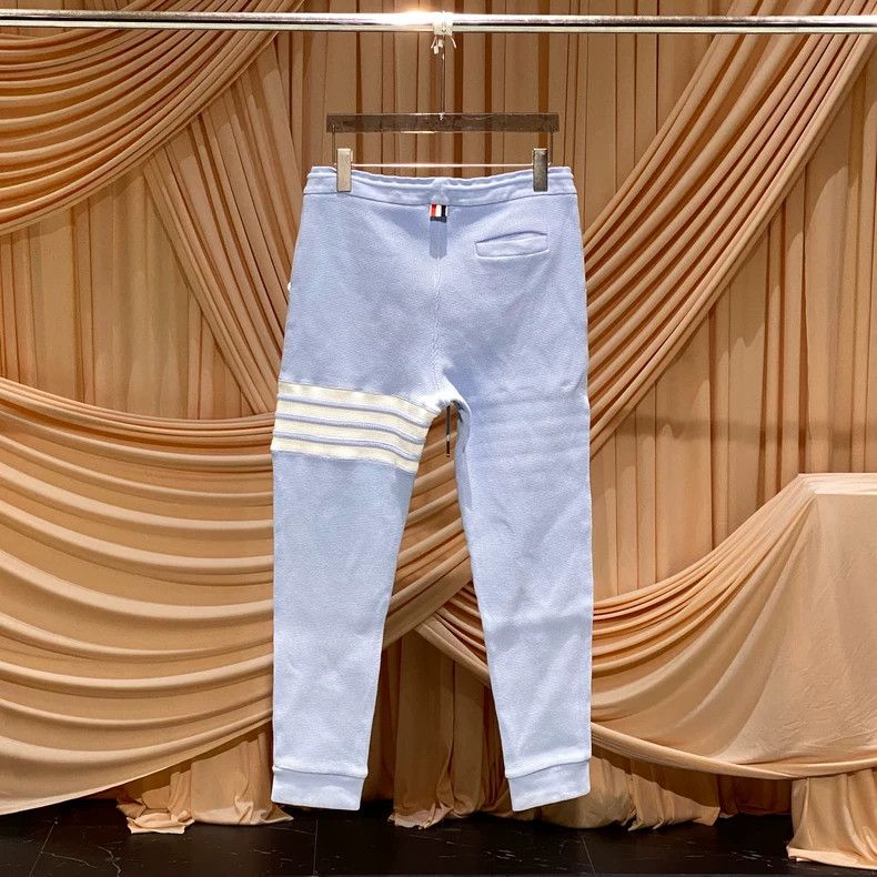 Thom Browne Thom Browne size3 Blue waffle leggings Size US 41 - 2 Thumbnail