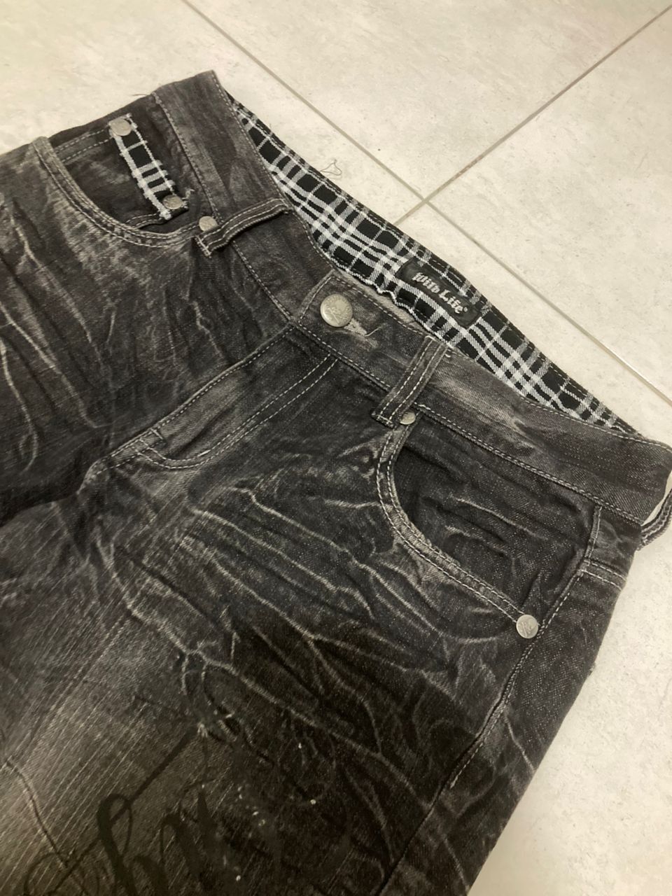 Hysteric Glamour rare Distressed Denim wild life vintage Size US 33 - 9 Thumbnail