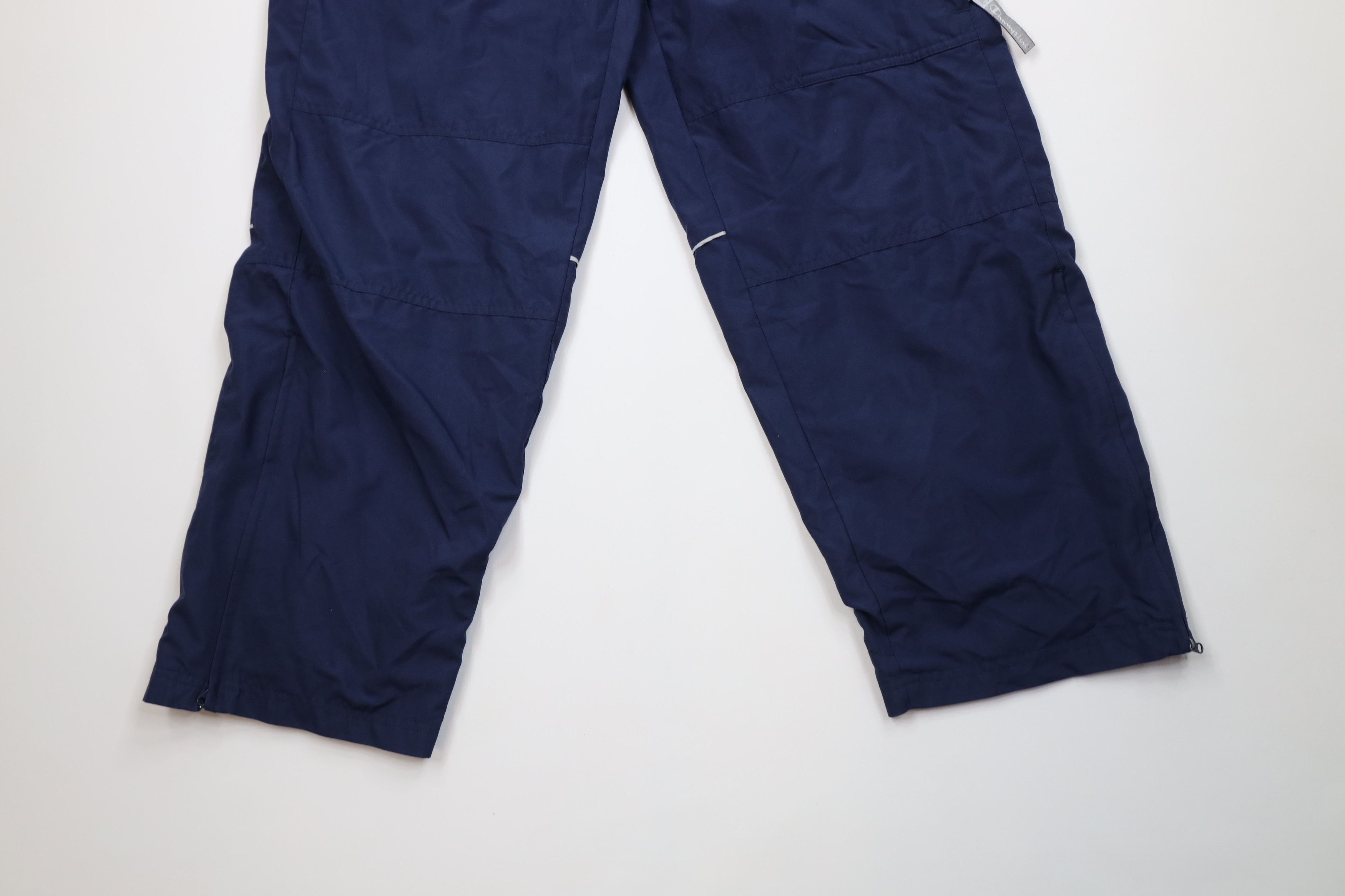 Champion Vintage 90s Champion Spell Out Lined Wide Leg Pants Blue Size US 34 / EU 50 - 4 Thumbnail