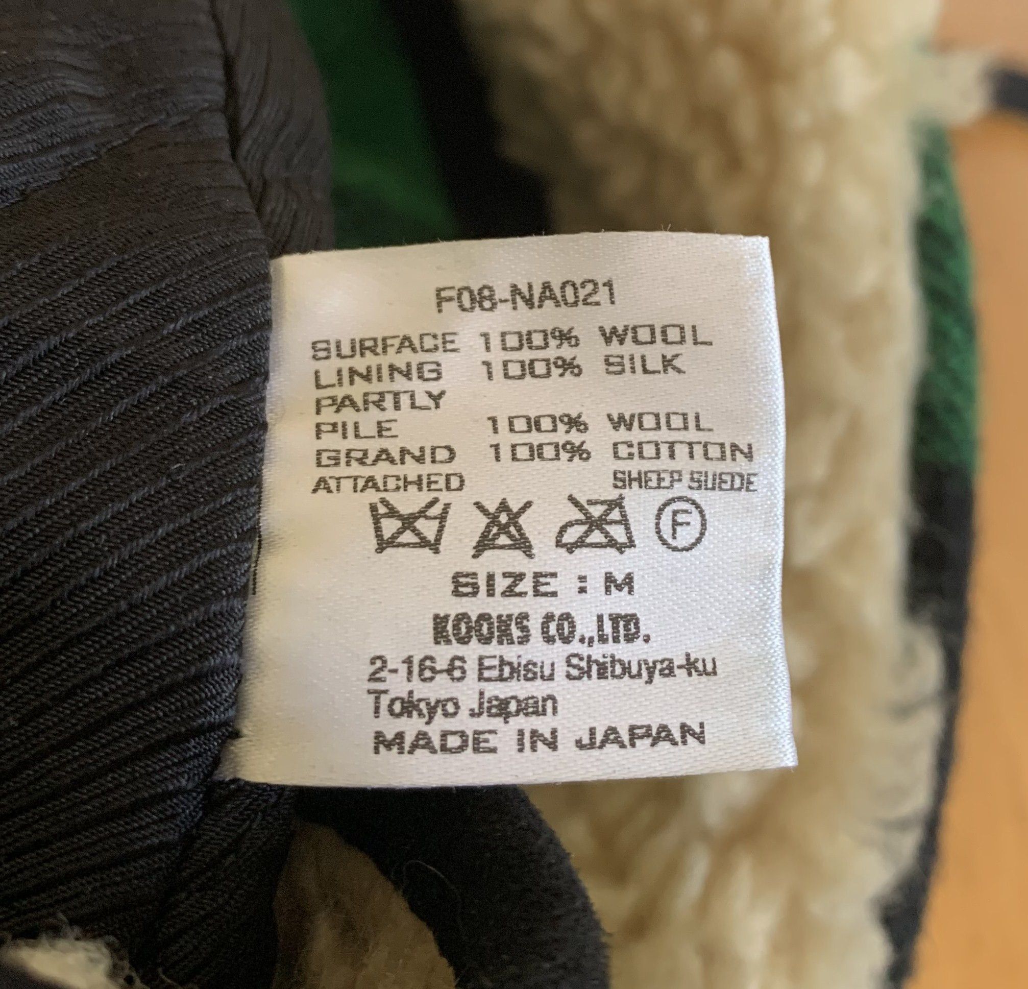 Number (N)ine FW08 Wool Check Hat Size ONE SIZE - 13 Thumbnail