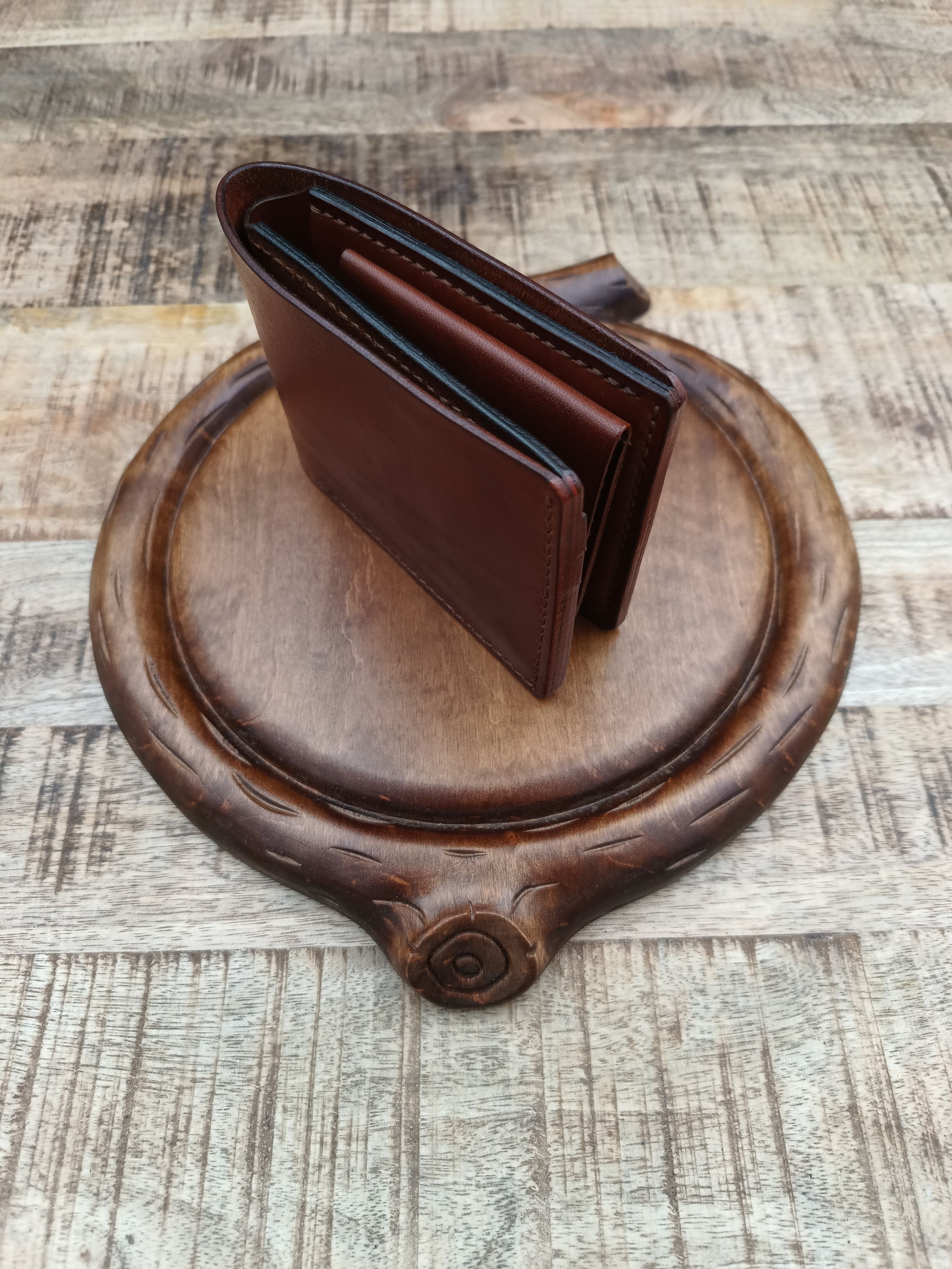 Other Handmade top grain leather wallet cardholder Size ONE SIZE - 7 Thumbnail