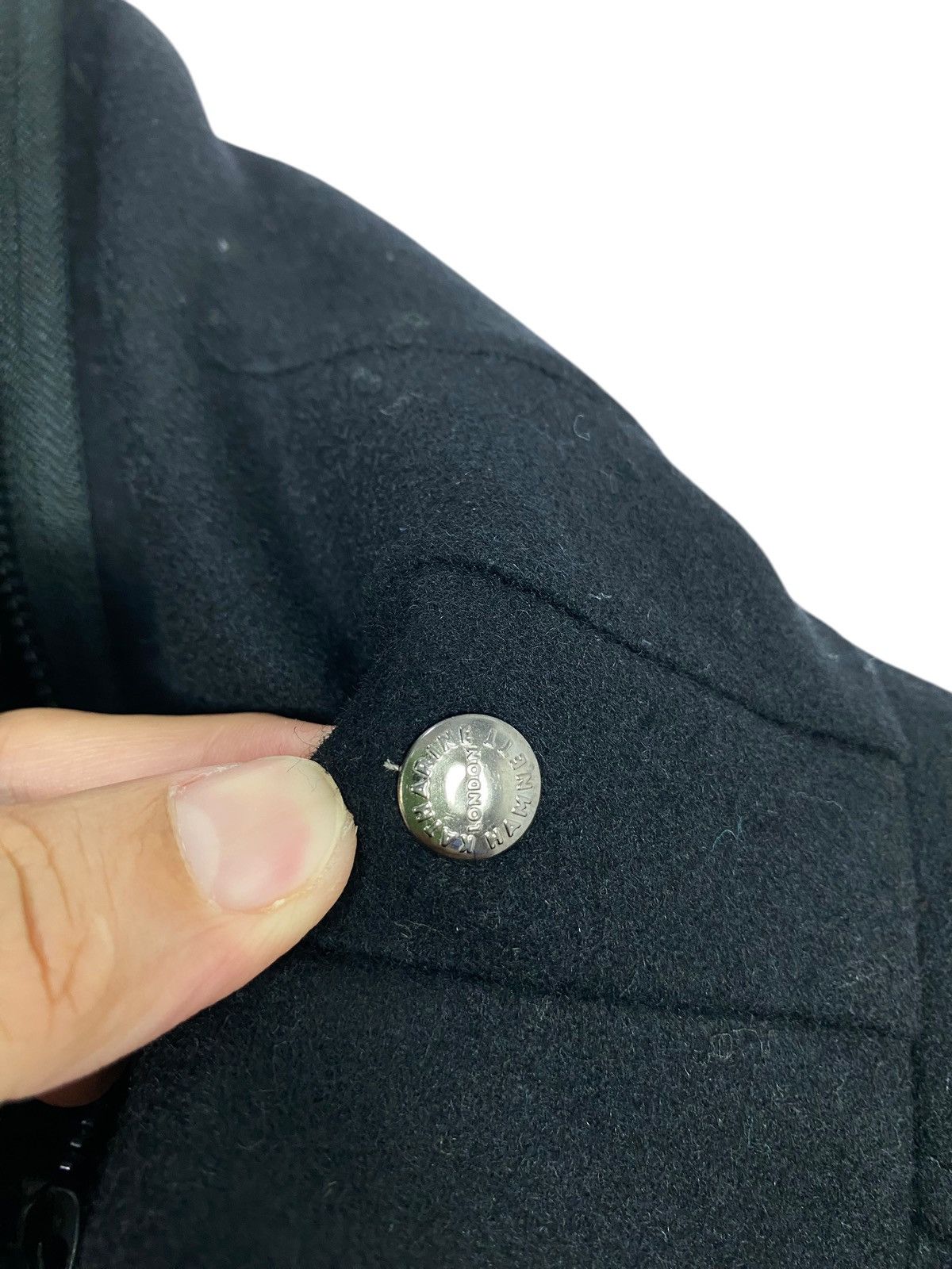 Katharine Hamnett London Katharine Hamnett London Wool Blouson Asymmetrical Hoodie Size M / US 6-8 / IT 42-44 - 12 Thumbnail