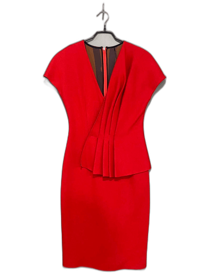 Fendi Red Sleeveless Dress by FENDI Size M / US 6-8 / IT 42-44 - 1 Thumbnail