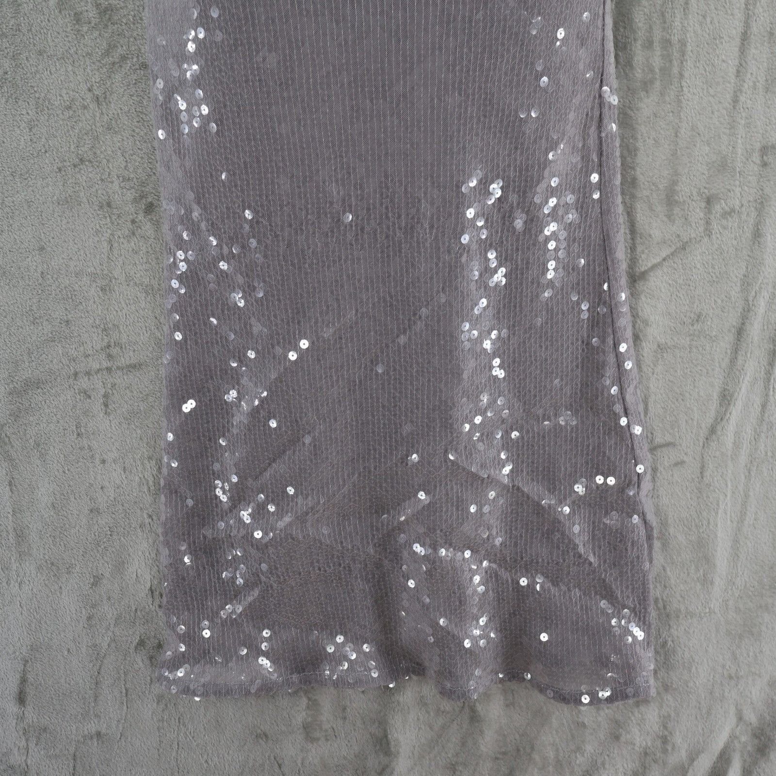 Other BARDOT Verona Low-Back Sequin Maxi Dress Womens 2 Gray Size XS / US 0-2 / IT 36-38 - 10 Thumbnail
