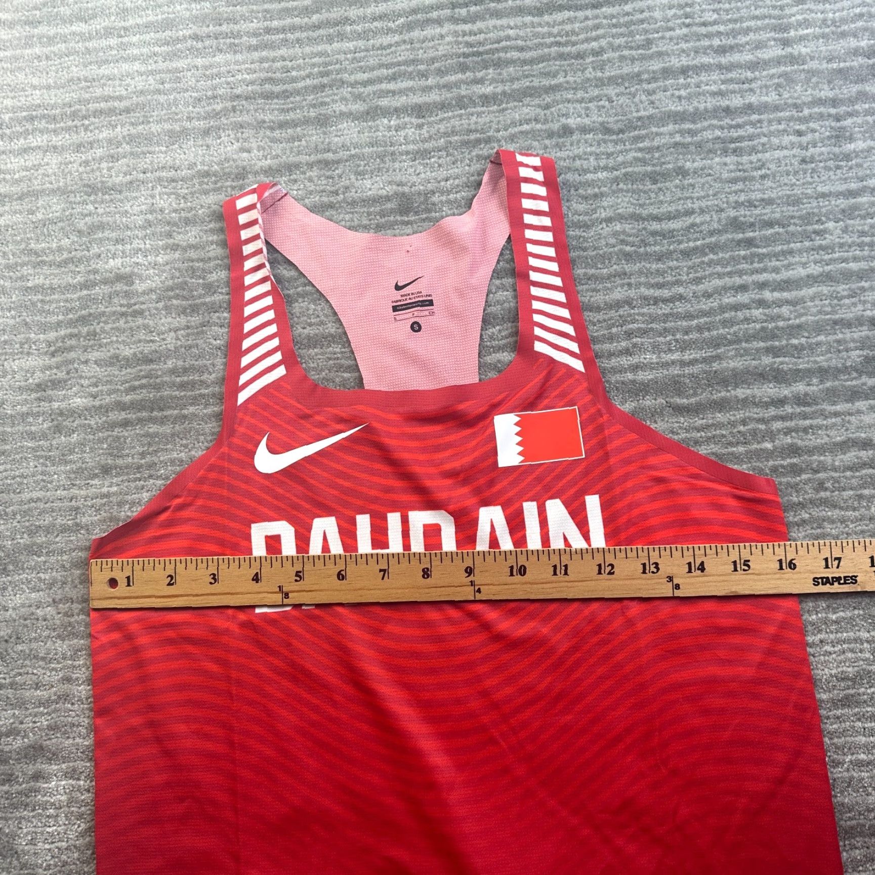 Nike Nike Pro Elite Singlet Track & Field Bahrain Official Small Red Womens Size S / US 4 / IT 40 - 7 Thumbnail