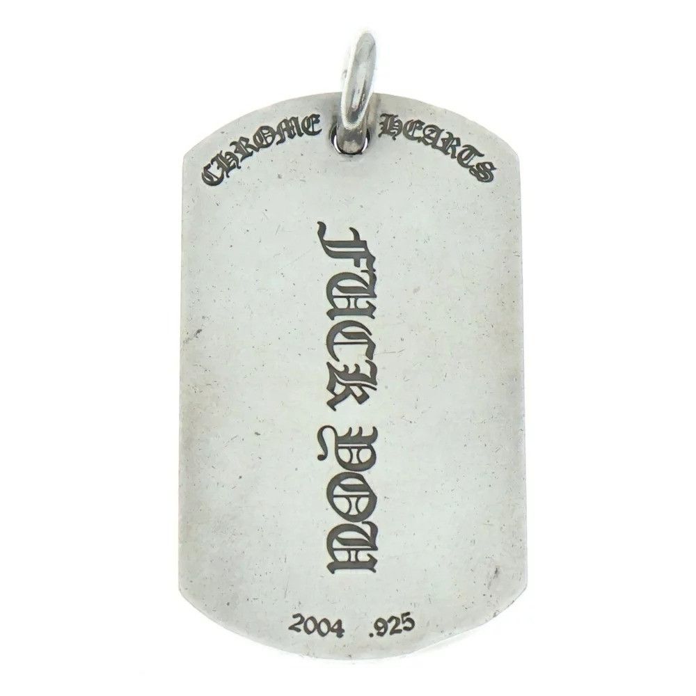 Chrome Hearts 🔥 CHROME HEARTS LAS VEGAS FUCK YOU DOG TAG SILVER Size ONE SIZE - 2 Thumbnail