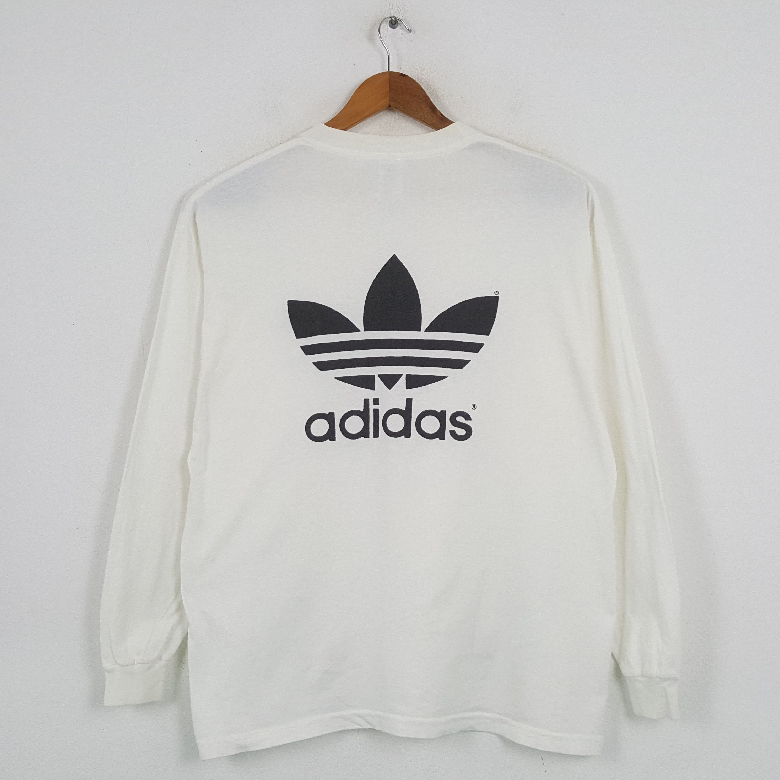 Adidas × Vintage Vintage ADIDAS Big Logo Sportswear T-shirt C285N75 Size US XL / EU 56 / 4 - 3 Thumbnail