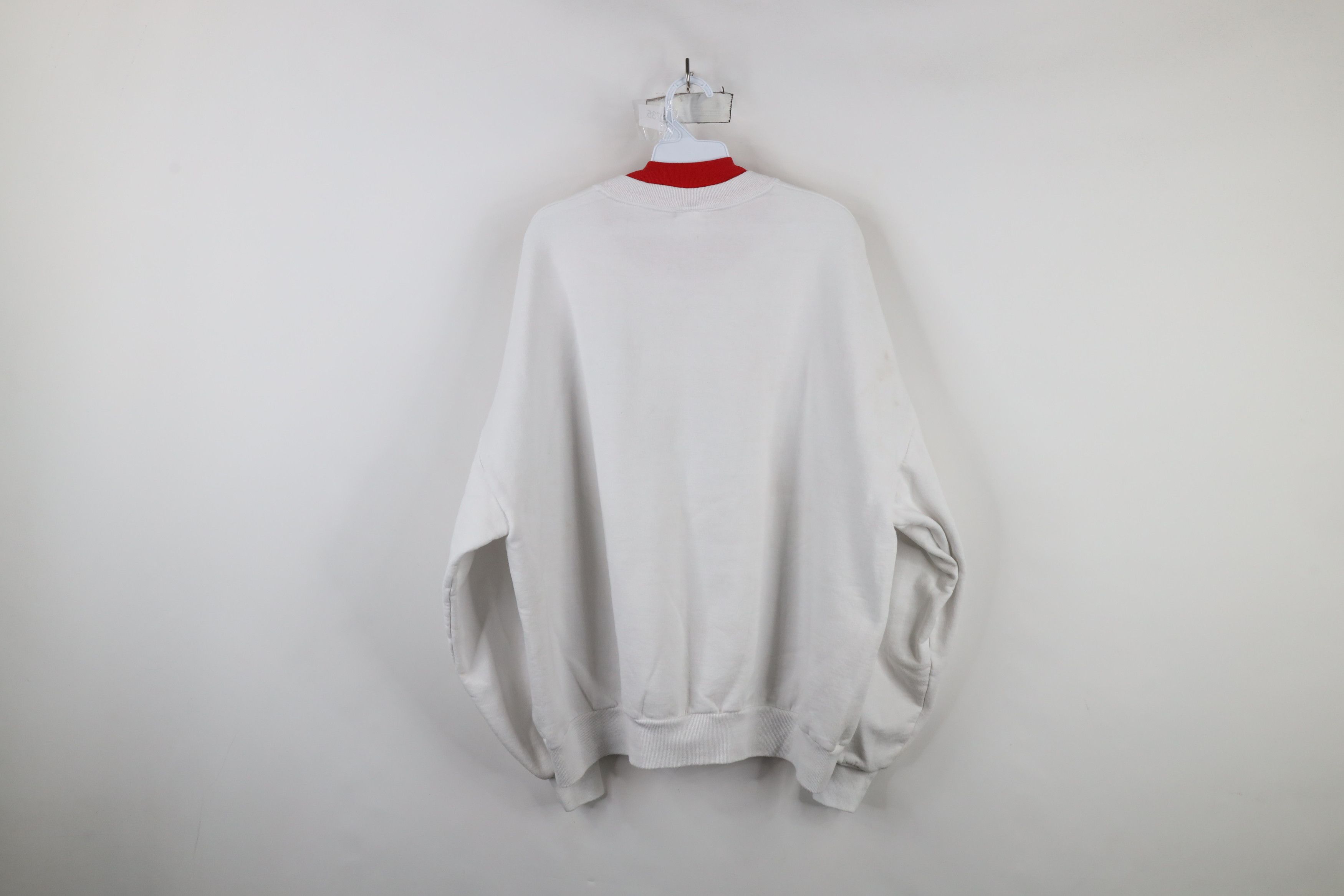 Vintage Vintage 90s Streetwear Nature Ladybug Sweatshirt White Size XXL / US 16-18 / IT 52-54 - 14 Thumbnail