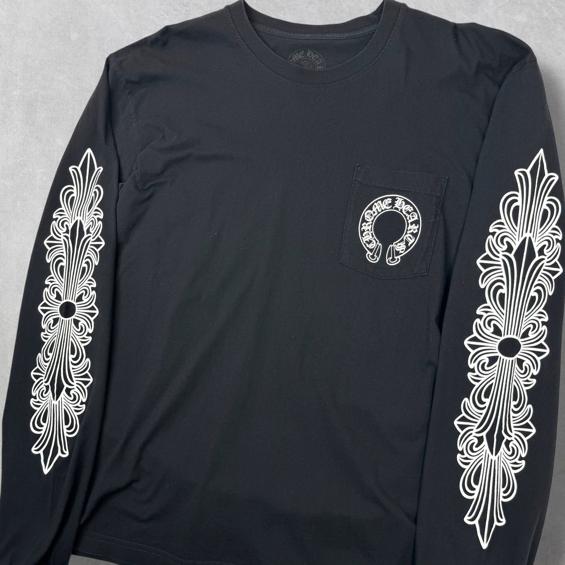 Chrome Hearts Chrome Hearts Horseshoe Floral L/S XL Size US XL / EU 56 / 4 - 5 Thumbnail