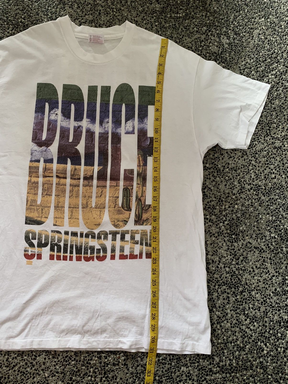 Vintage Vintage 90s Bruce Springsteen World Tour T shirt Size US XL / EU 56 / 4 - 10 Thumbnail
