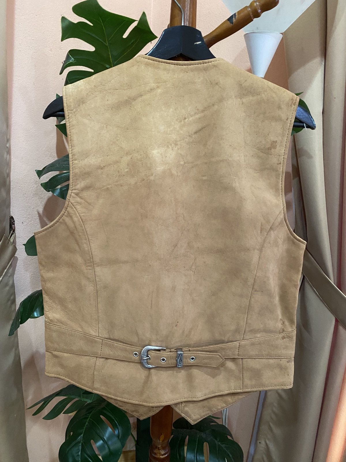 Genuine Leather VINTAGE NAKATAKE VEST LEATHER JACKET Size US L / EU 52-54 / 3 - 9 Thumbnail