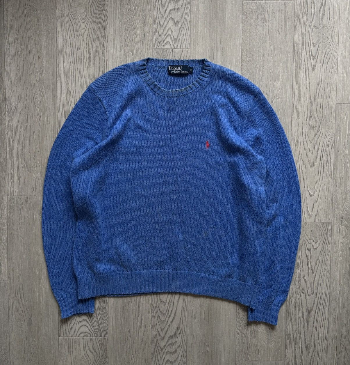 Polo Ralph Lauren × Vintage Vintage Polo Ralph Lauren Sweater Orange Logo Size US M / EU 48-50 / 2 - 1 Thumbnail