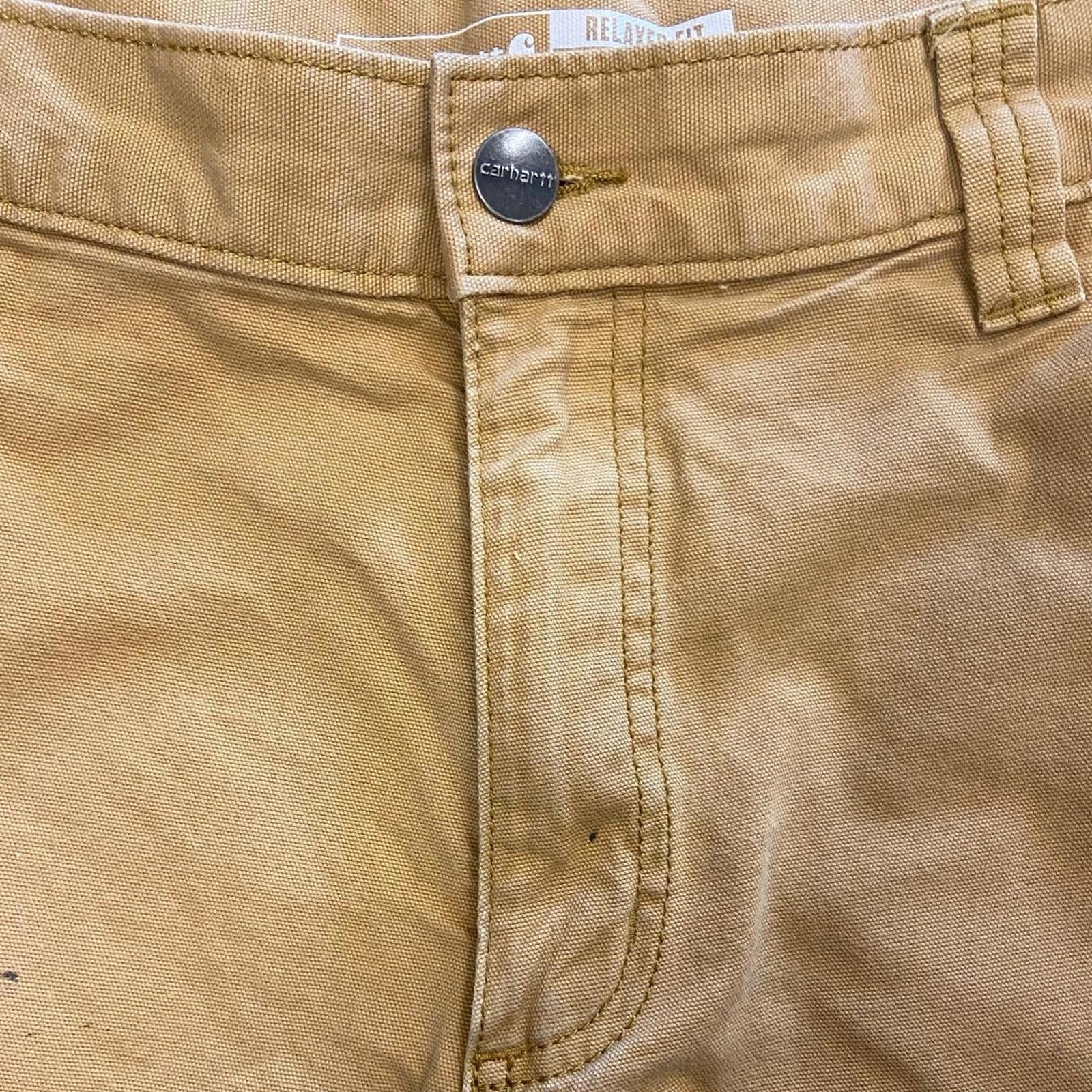 Carhartt × Vintage Paint Splatter Tan Carhartt Shorts Size US 34 / EU 50 - 8 Thumbnail