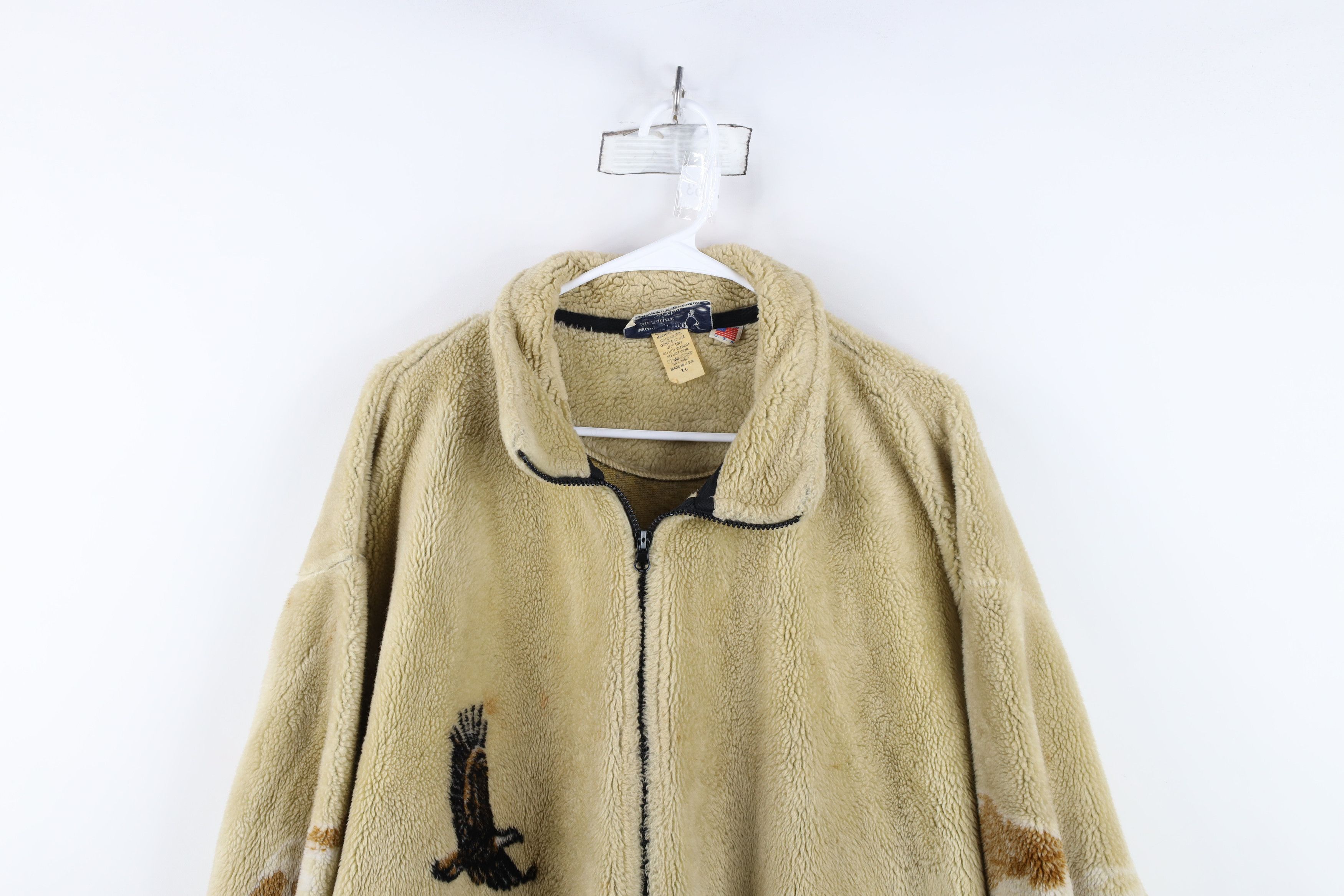 Vintage Vintage 90s Streetwear All Over Print Fleece Jacket USA Size US XL / EU 56 / 4 - 2 Thumbnail