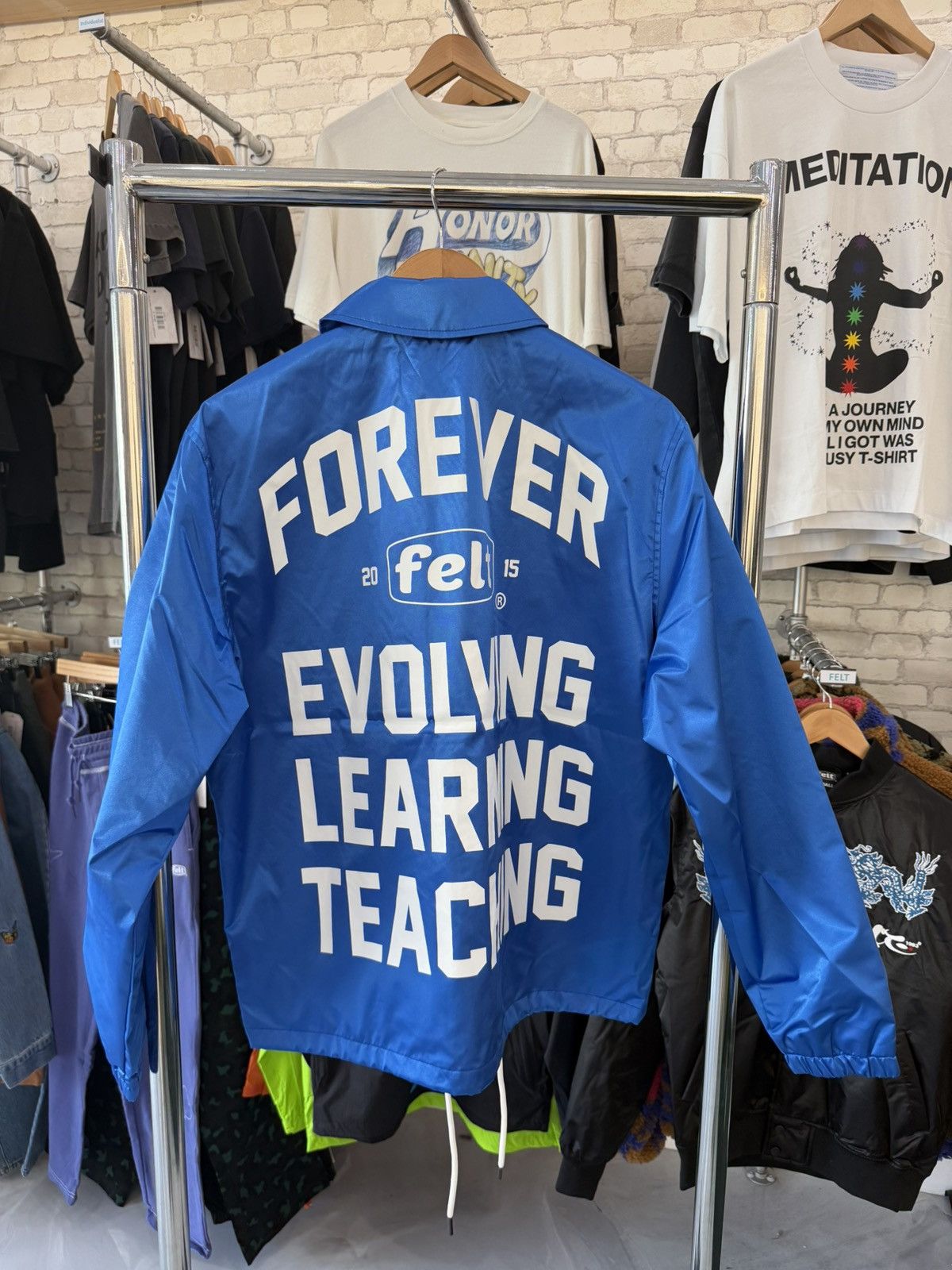 FELT FELT “Strike Out” Blue Coach Jacket Size US S / EU 44-46 / 1 - 2 Thumbnail
