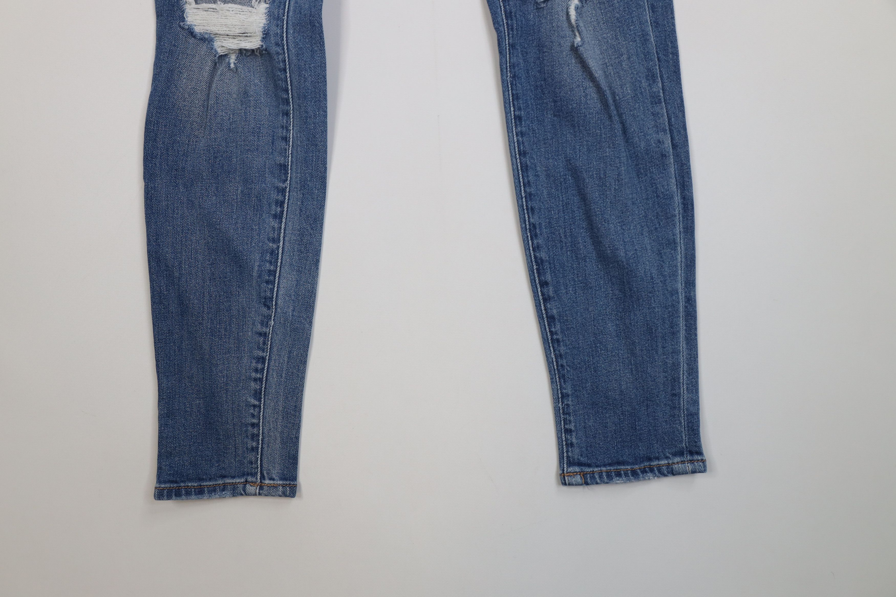 Vintage Buckle BKE Universal Fit High Rise Ankle Skinny Denim Jeans Size 25" / US 0 / IT 36 - 4 Thumbnail