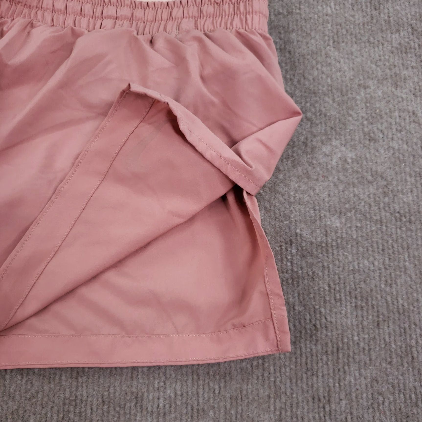Nike Nike Women's Pink Dri-Fit Running Shorts Large Elastic Waist Drawstring Athletic Breathable Size 33" - 5 Thumbnail