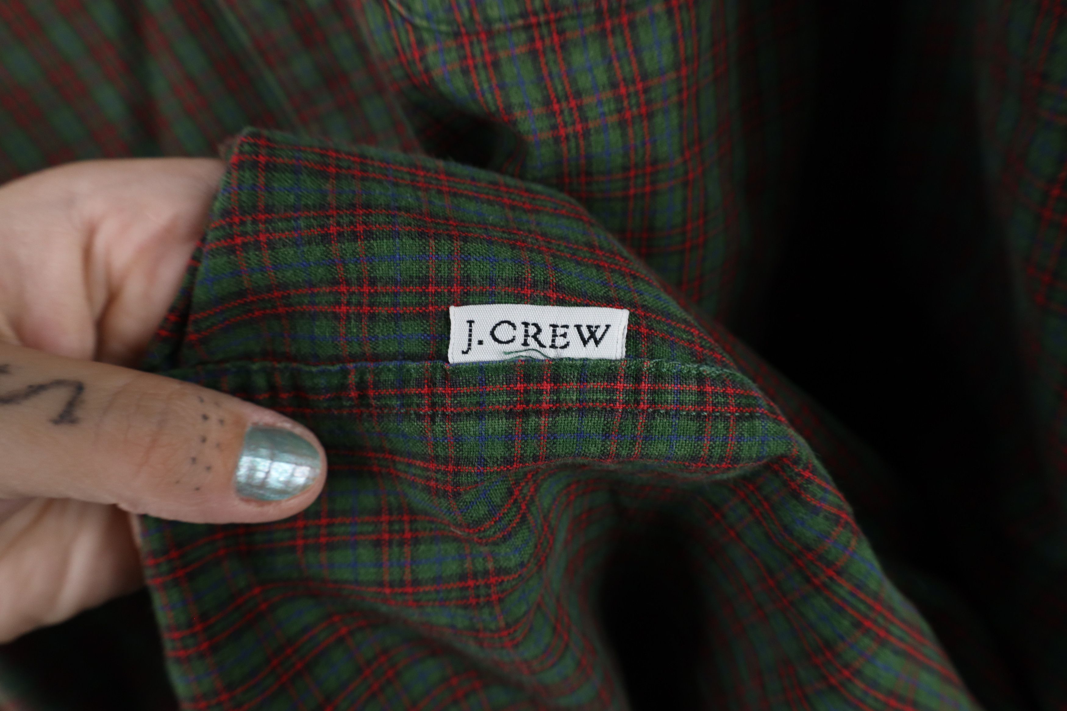 J.Crew × Vintage Vintage 90s J Crew Out Collared Button Down Shirt Plaid Size US XXL / EU 58 / 5 - 6 Thumbnail