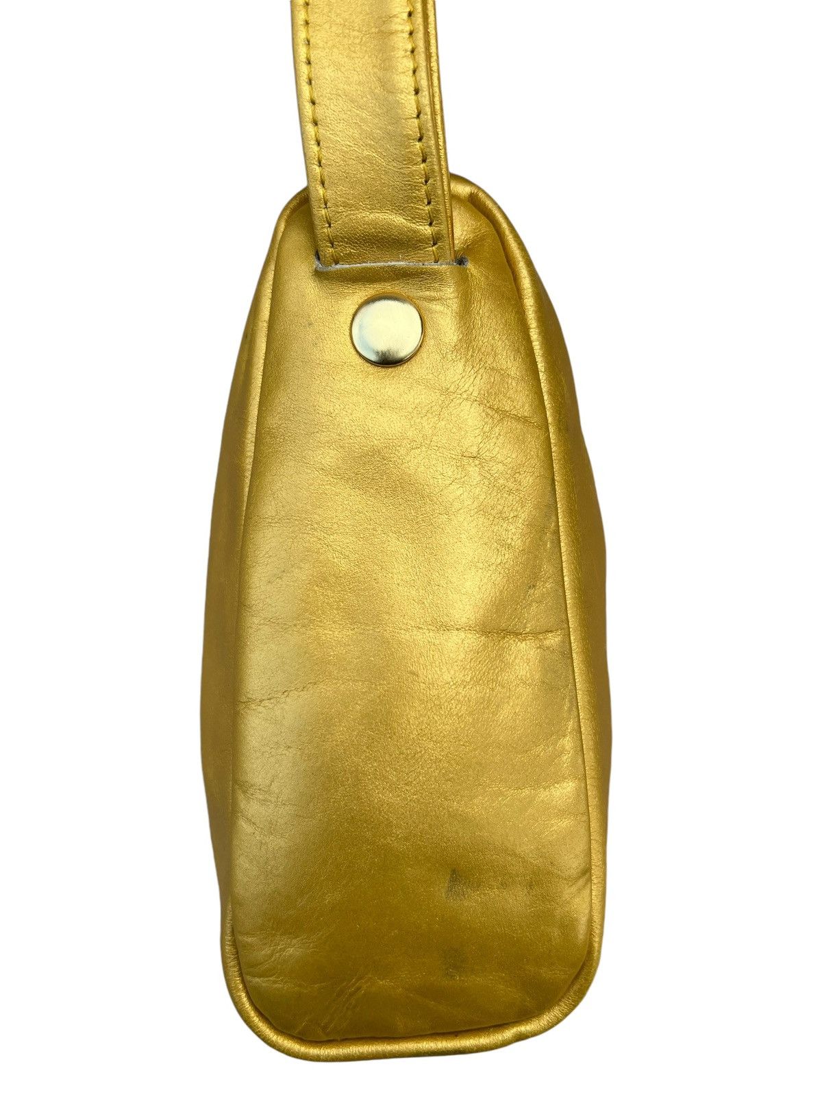 A.P.C. Vintage A.P.C. Patina Leather Yellow Gold Clutch Bag Size ONE SIZE - 9 Thumbnail