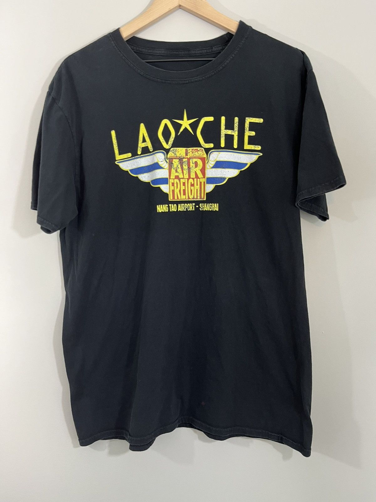 Vintage Indiana Jones Movie Temple Of Doom Lao Che Airport Tee Size US M / EU 48-50 / 2 - 1 Thumbnail